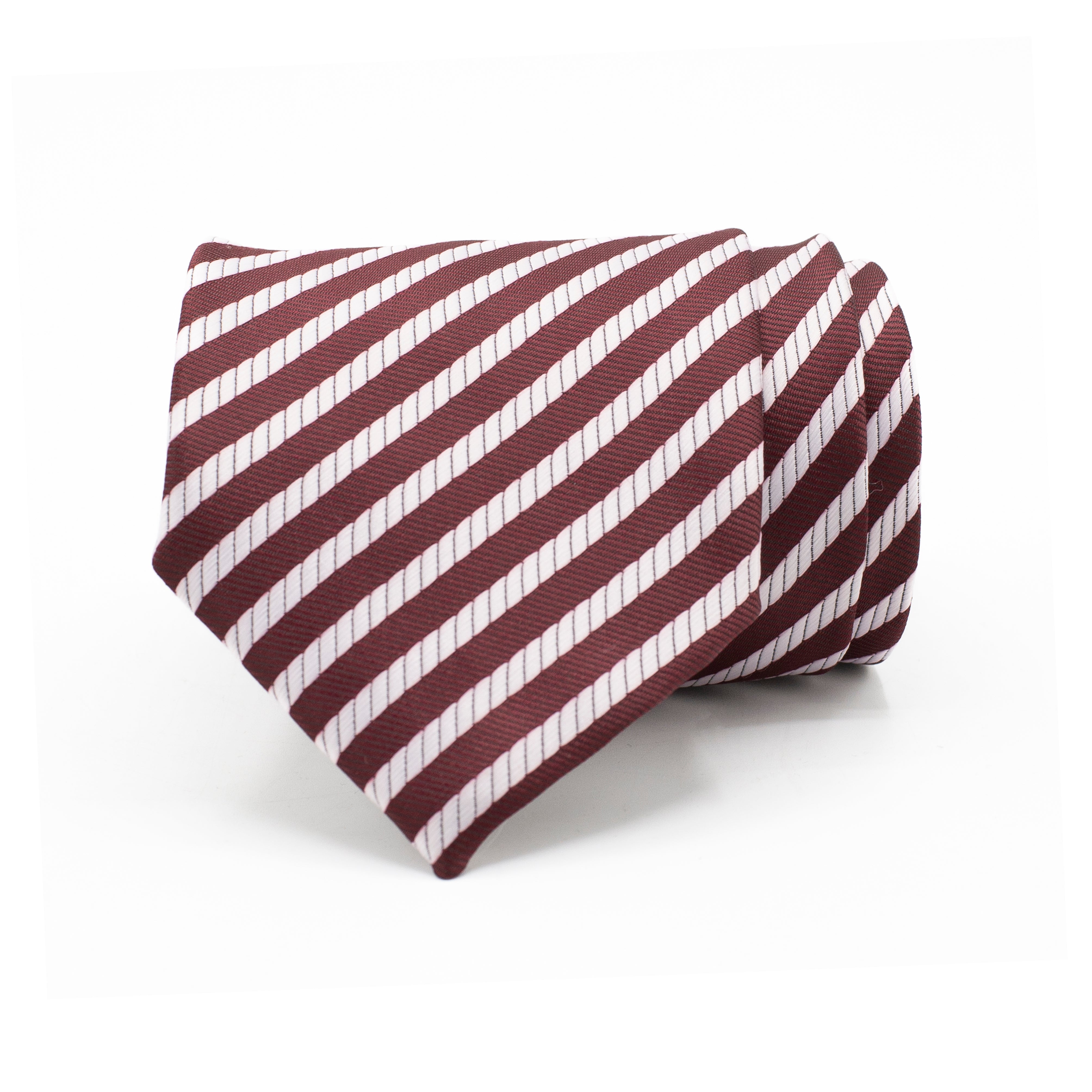 BURGUNDY STRIPE TIE