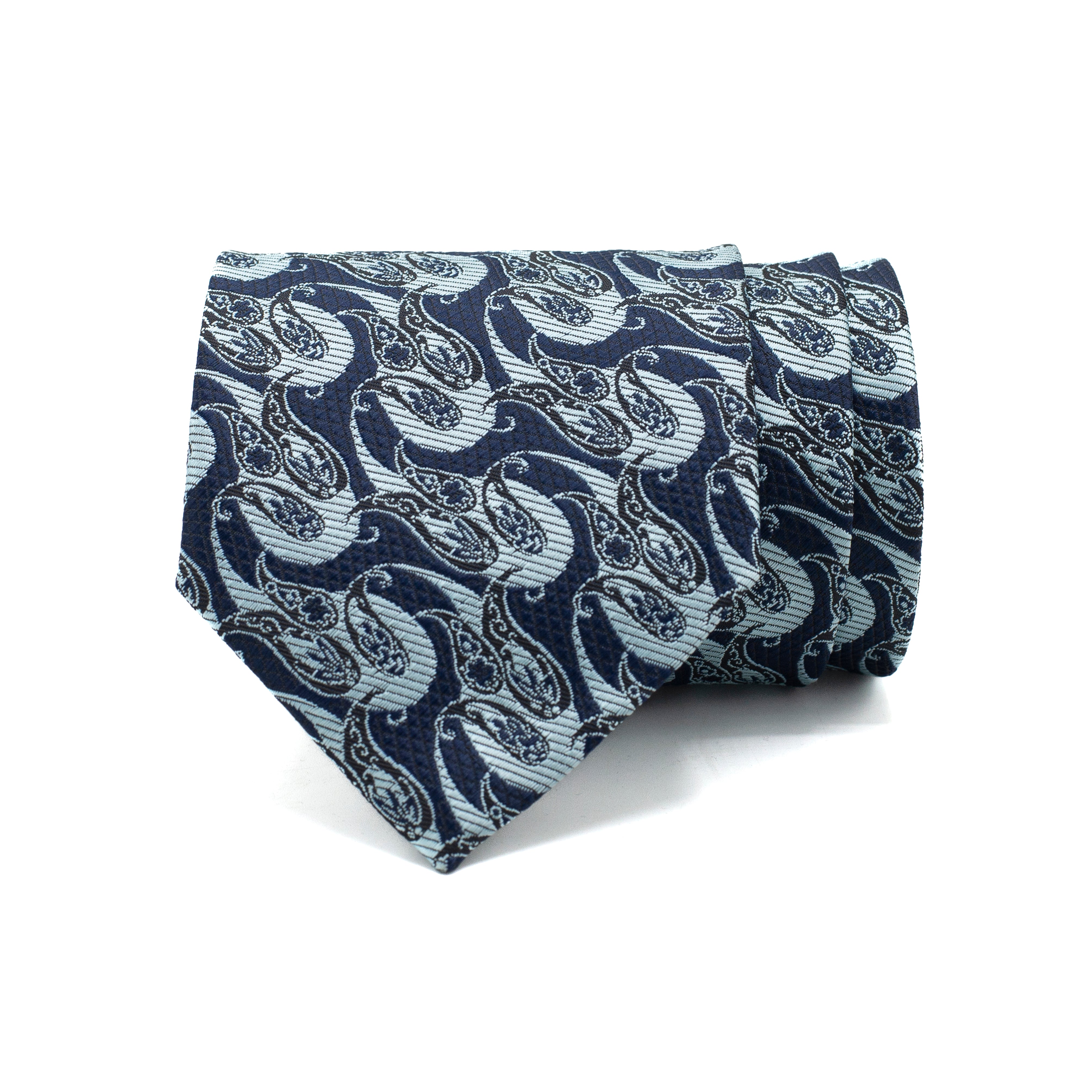 NAVY WAVES TIE