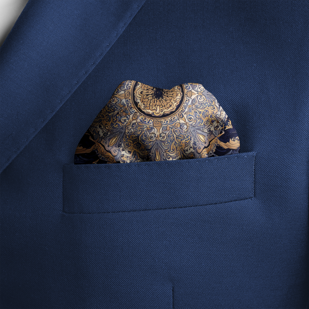BARADINE SILK POCKET SQUARE