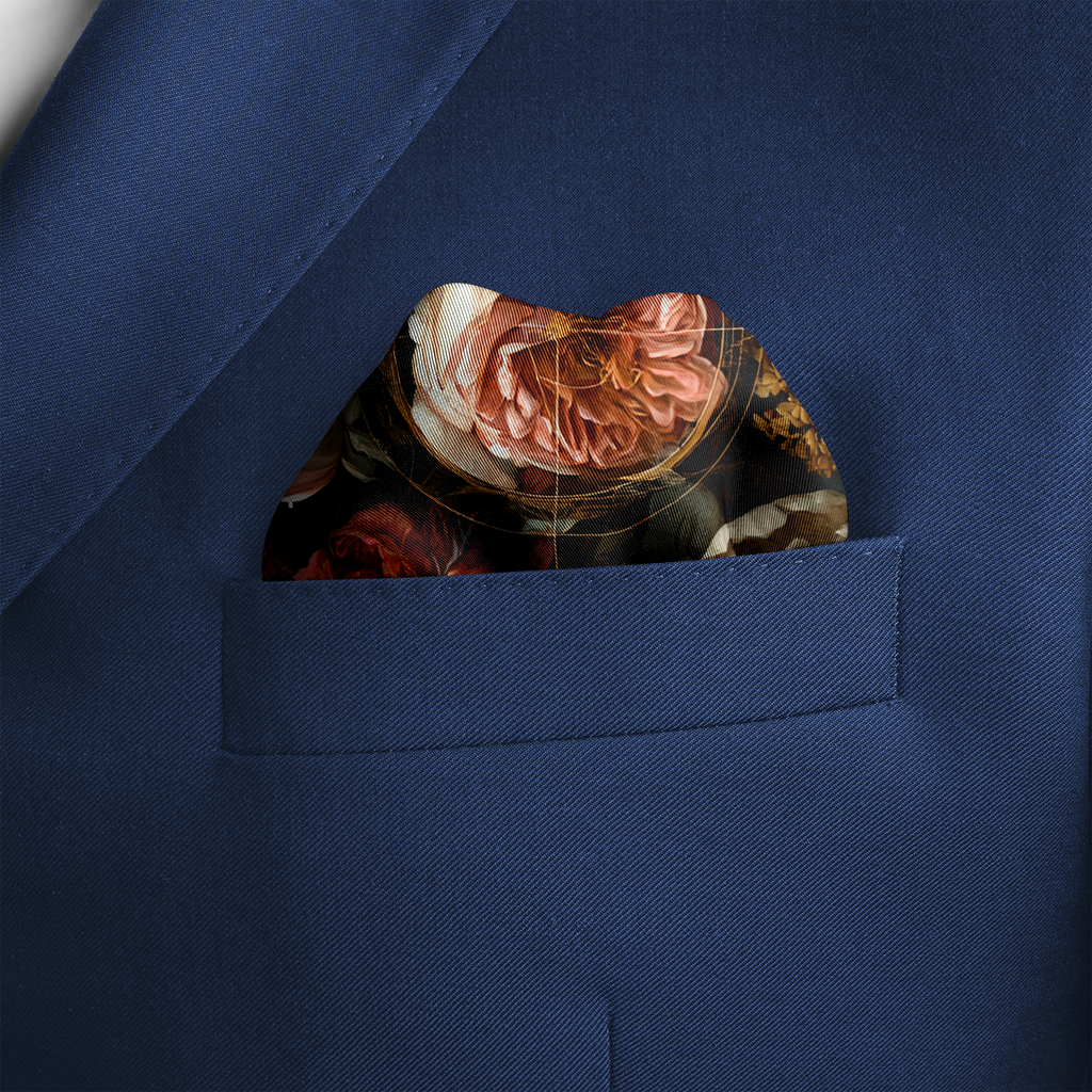 FLORACODE SILK POCKET SQUARE