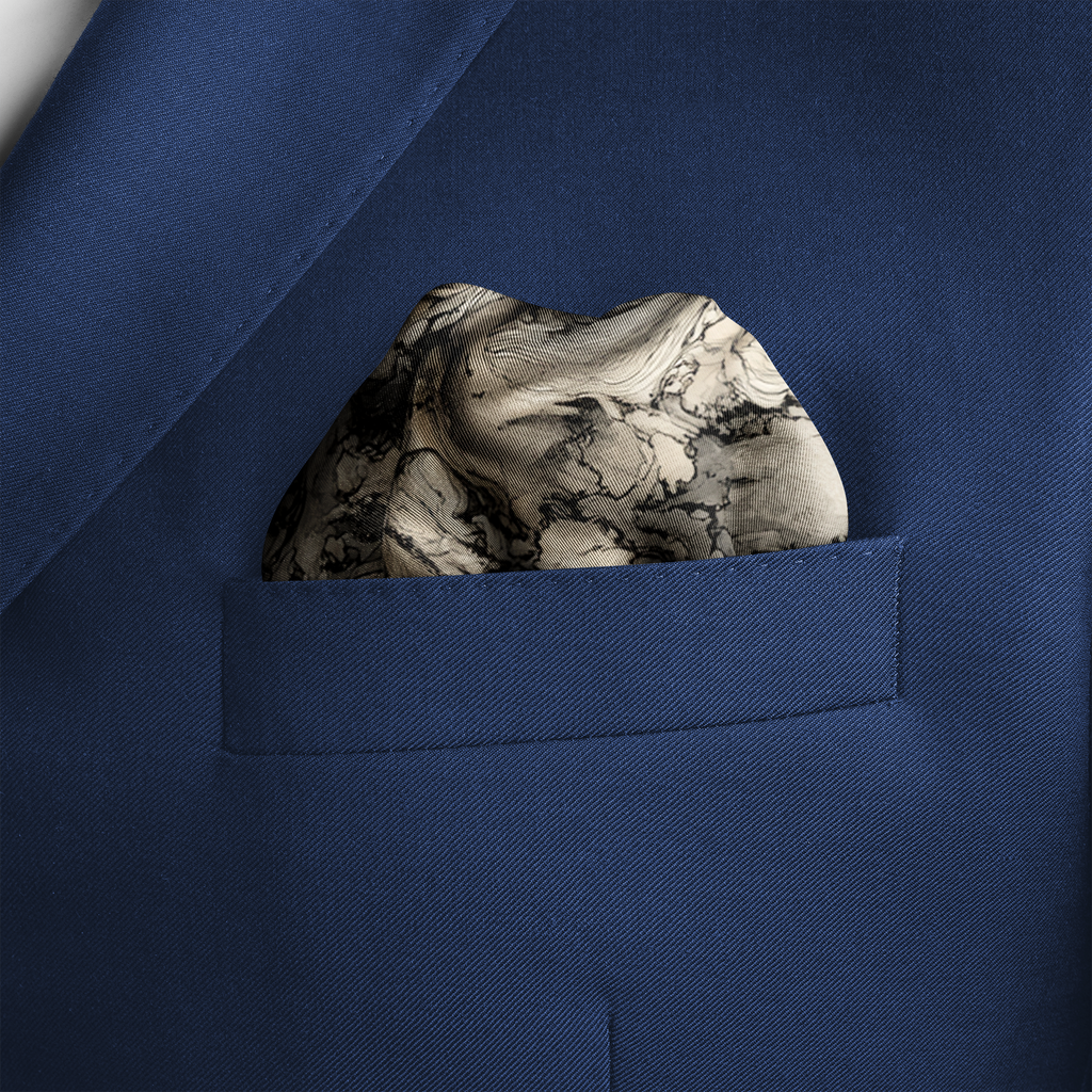 MARBLIS SILK POCKET SQUARE