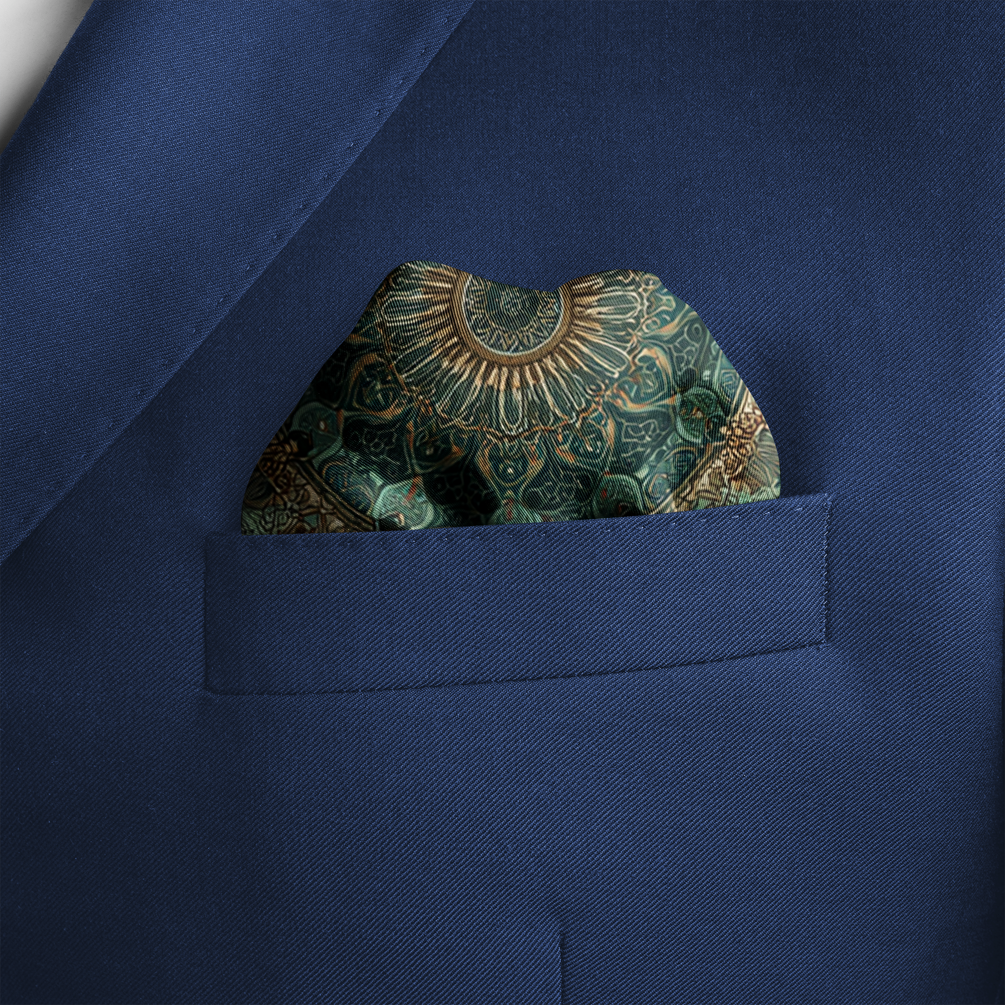 AZUREA SILK POCKET SQUARE