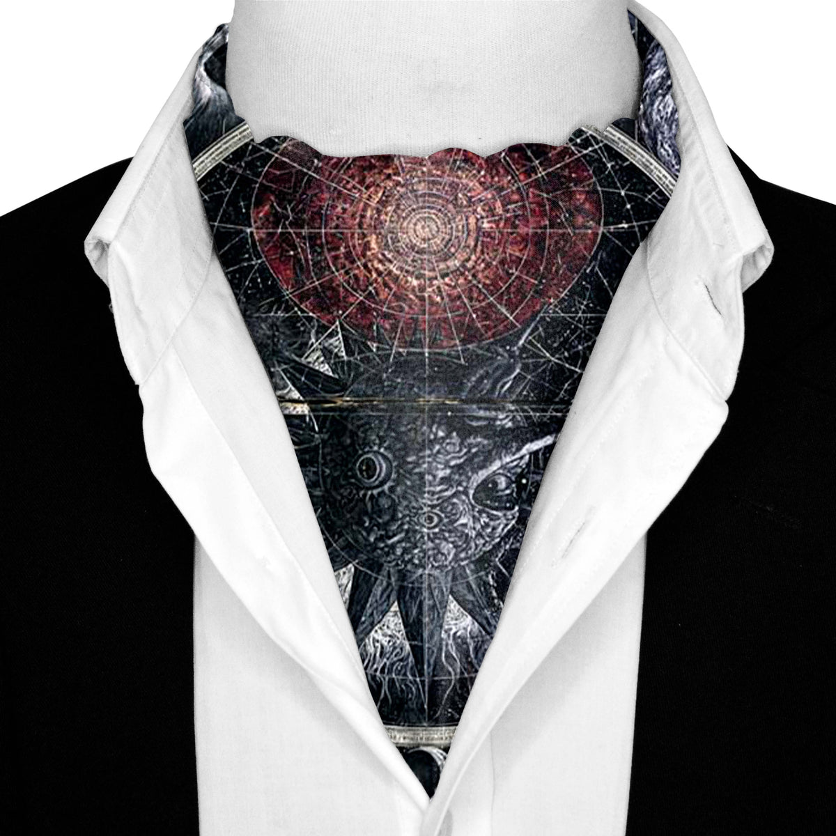 DARK COSMIC SILK ASCOT – PREMIUM COLLECTION