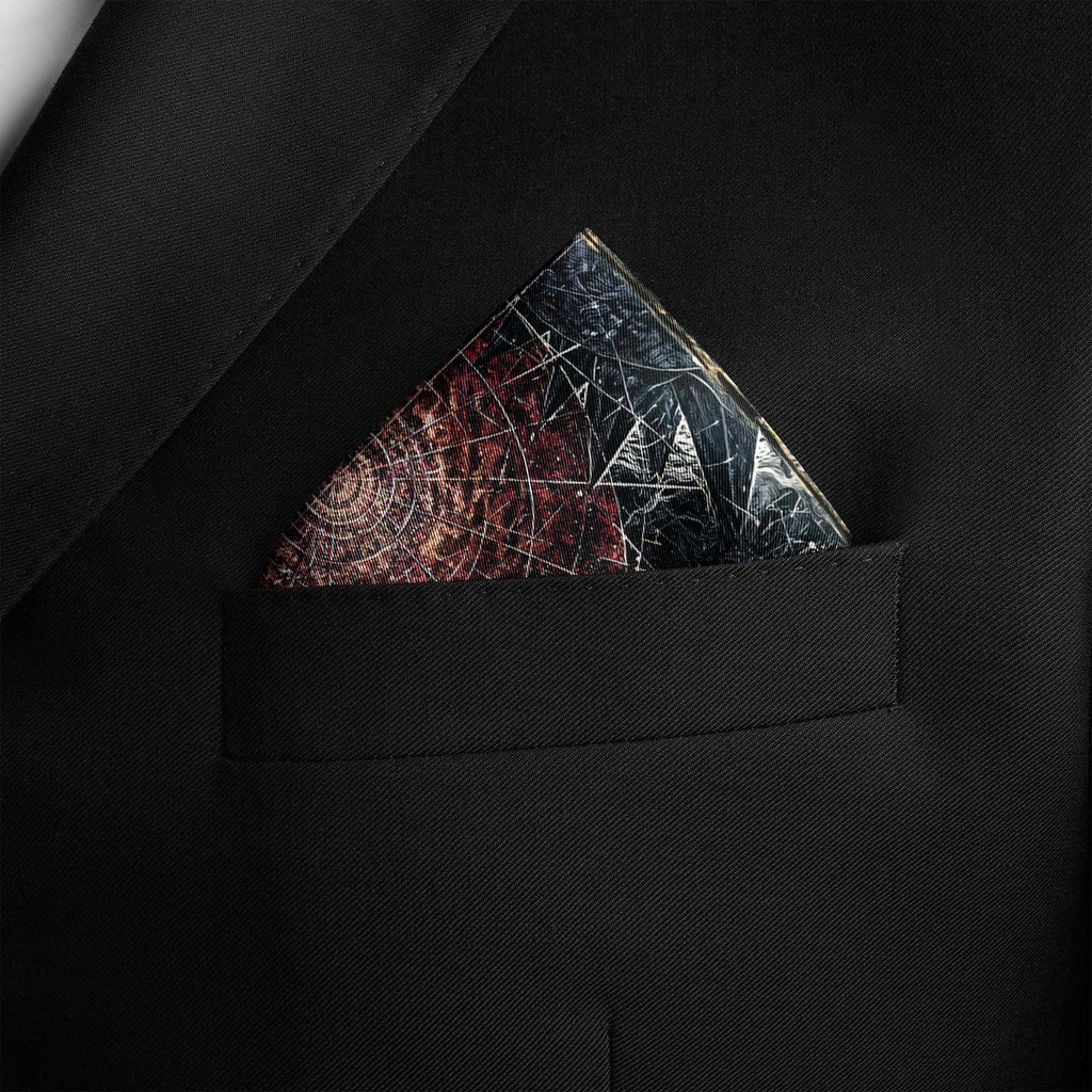 DARK COSMIC SILK POCKET SQUARE