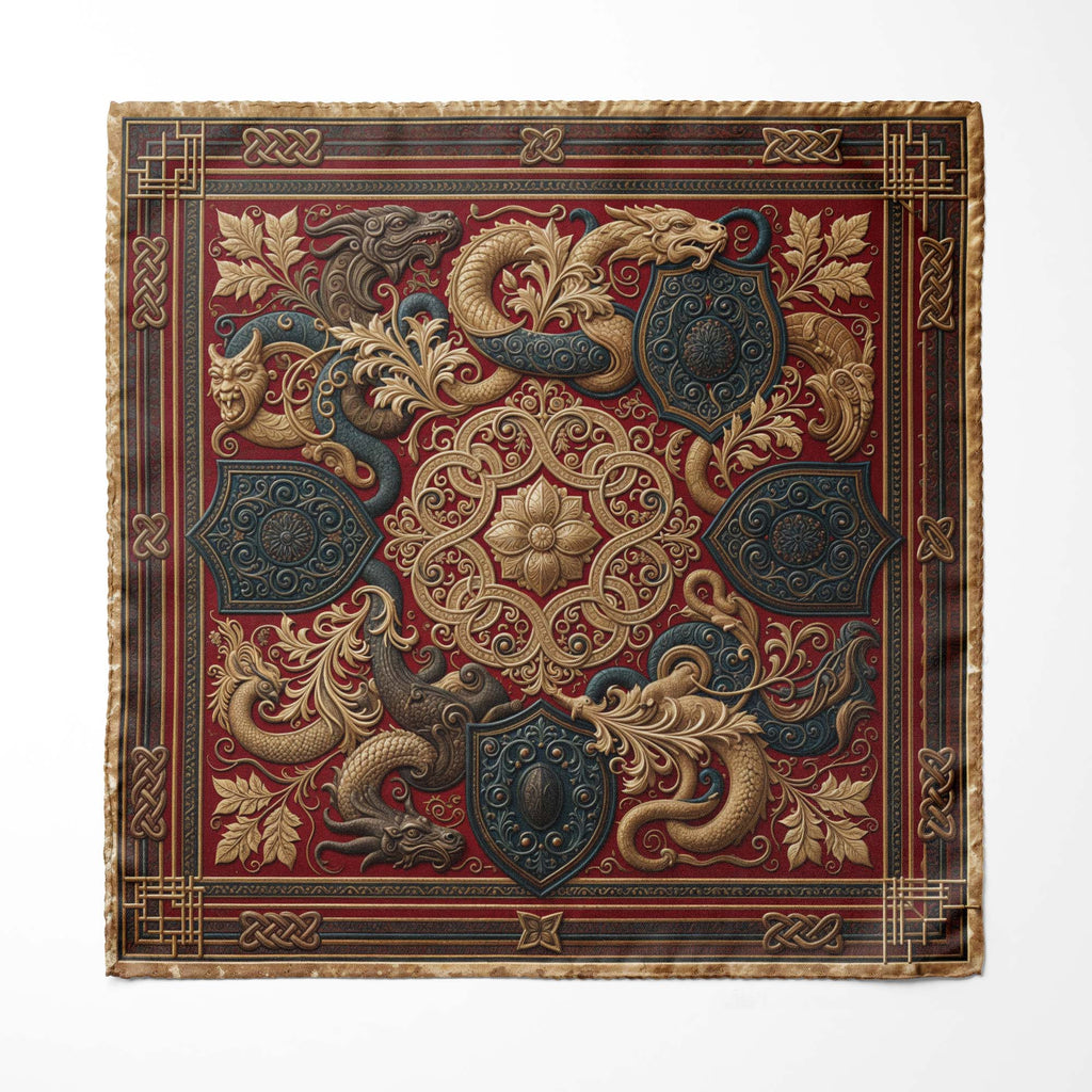 DRAGON DYNASTY SILK POCKET SQUARE