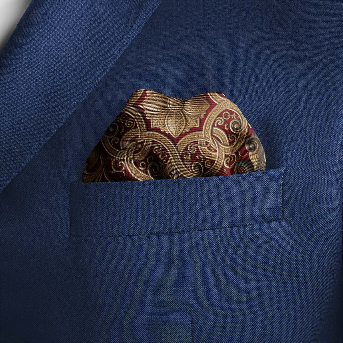 DRAGON DYNASTY SILK POCKET SQUARE