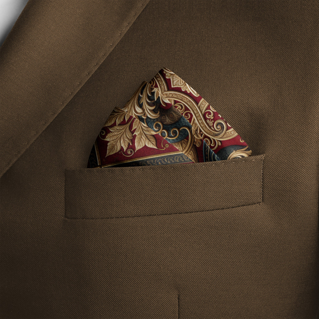 DRAGON DYNASTY SILK POCKET SQUARE