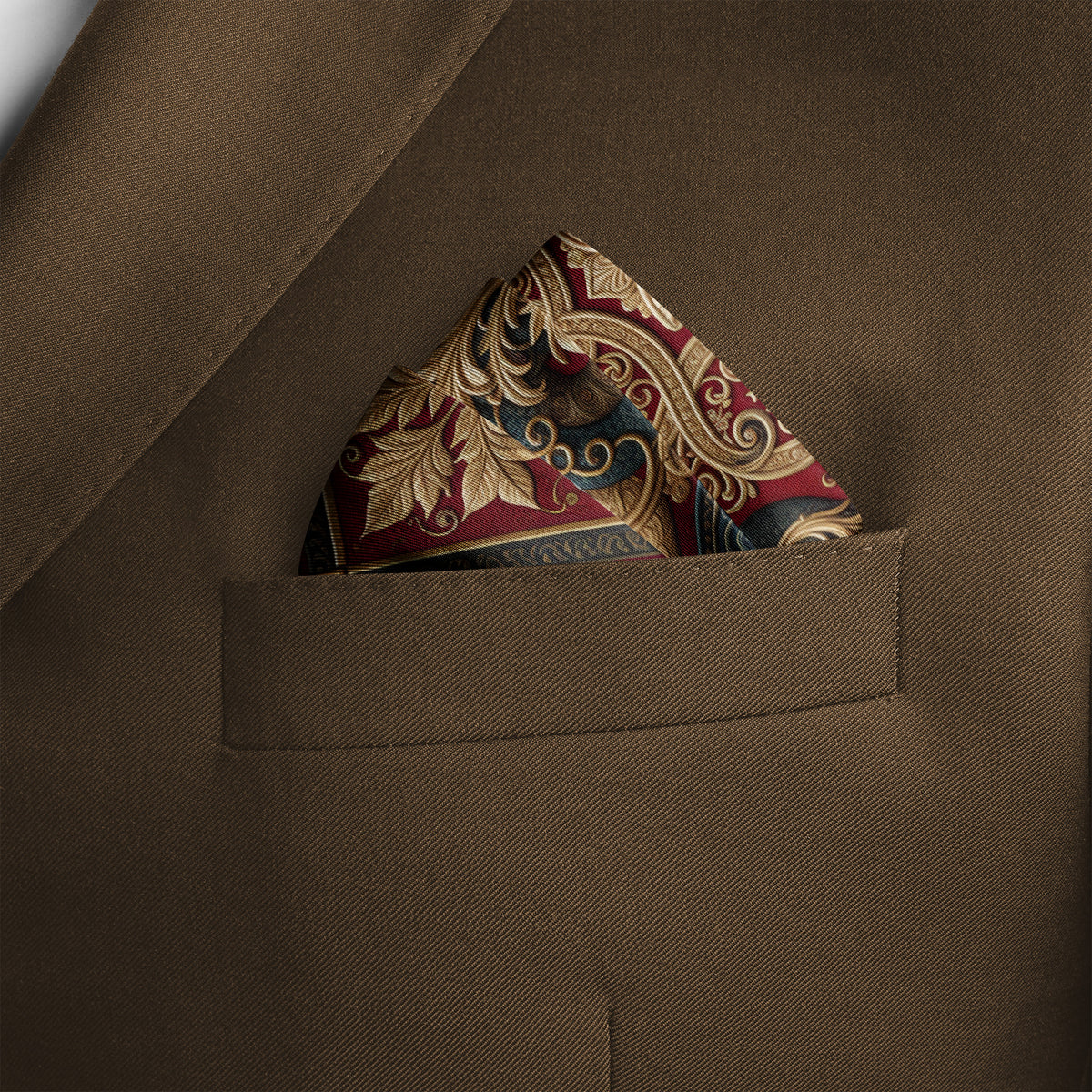 DRAGON DYNASTY SILK POCKET SQUARE