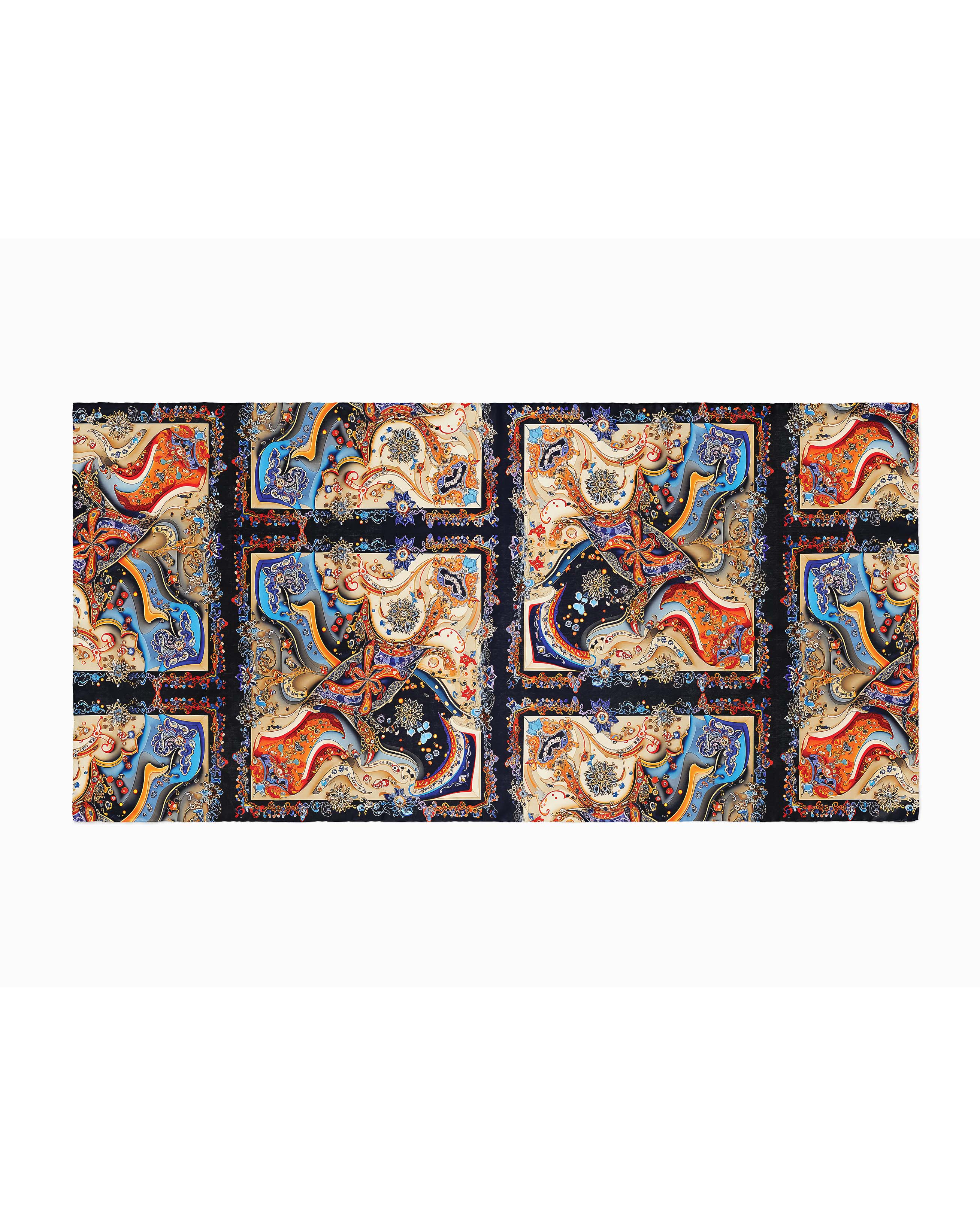 ELABORATE FLORAL SILK WOMEN HIJAB – PREMIUM COLLECTION