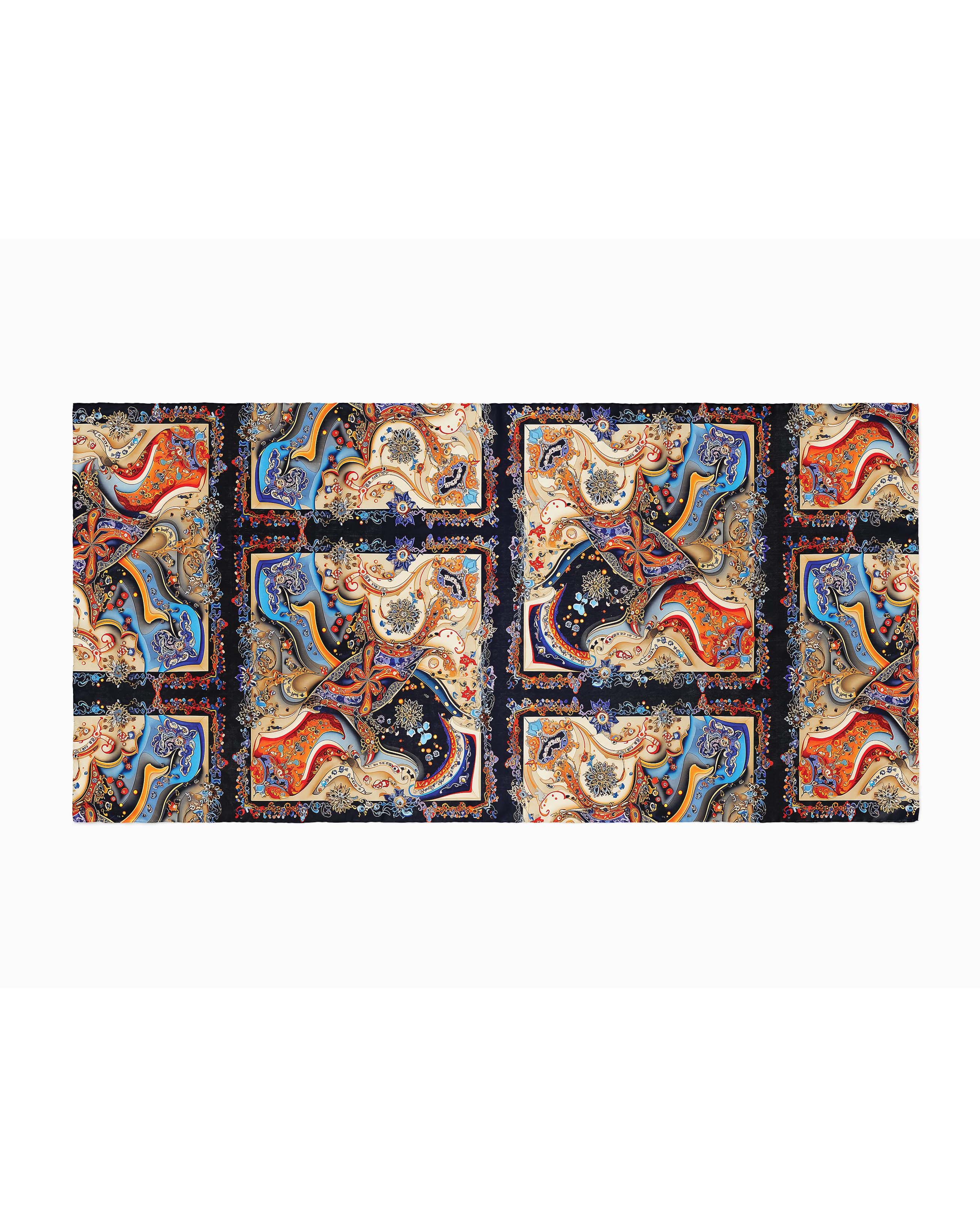 ELABORATE FLORAL SILK WOMEN SCARF – PREMIUM COLLECTION