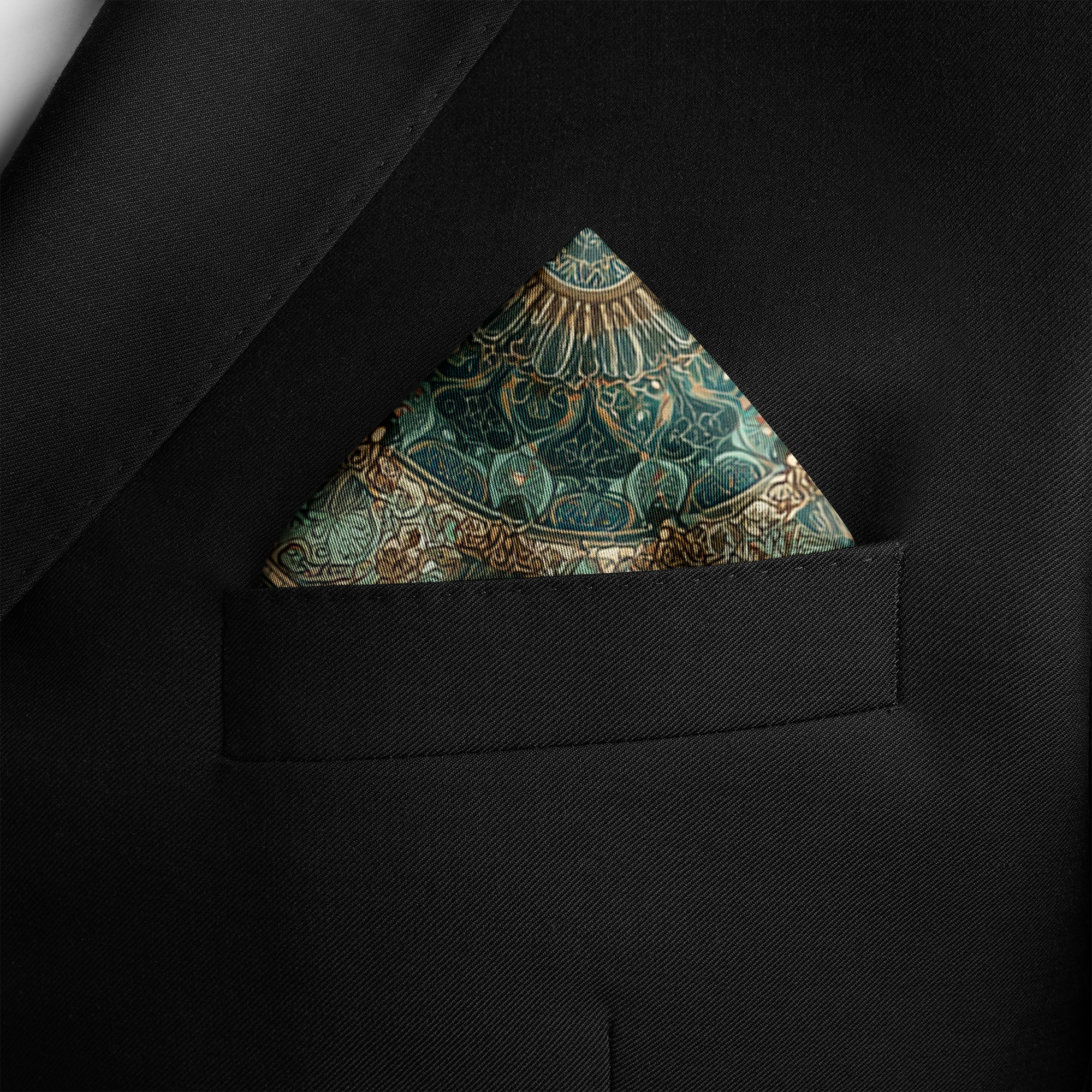 AZUREA SILK POCKET SQUARE