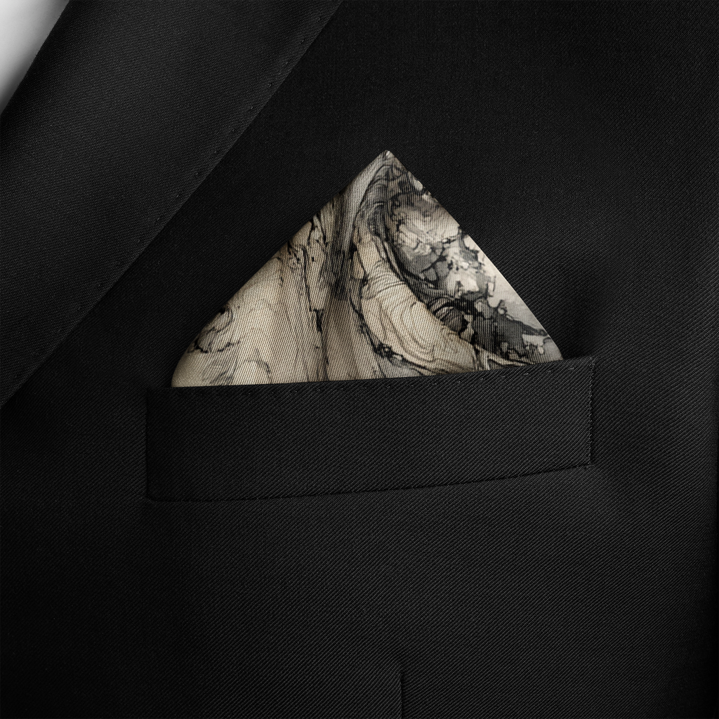 MARBLIS SILK POCKET SQUARE