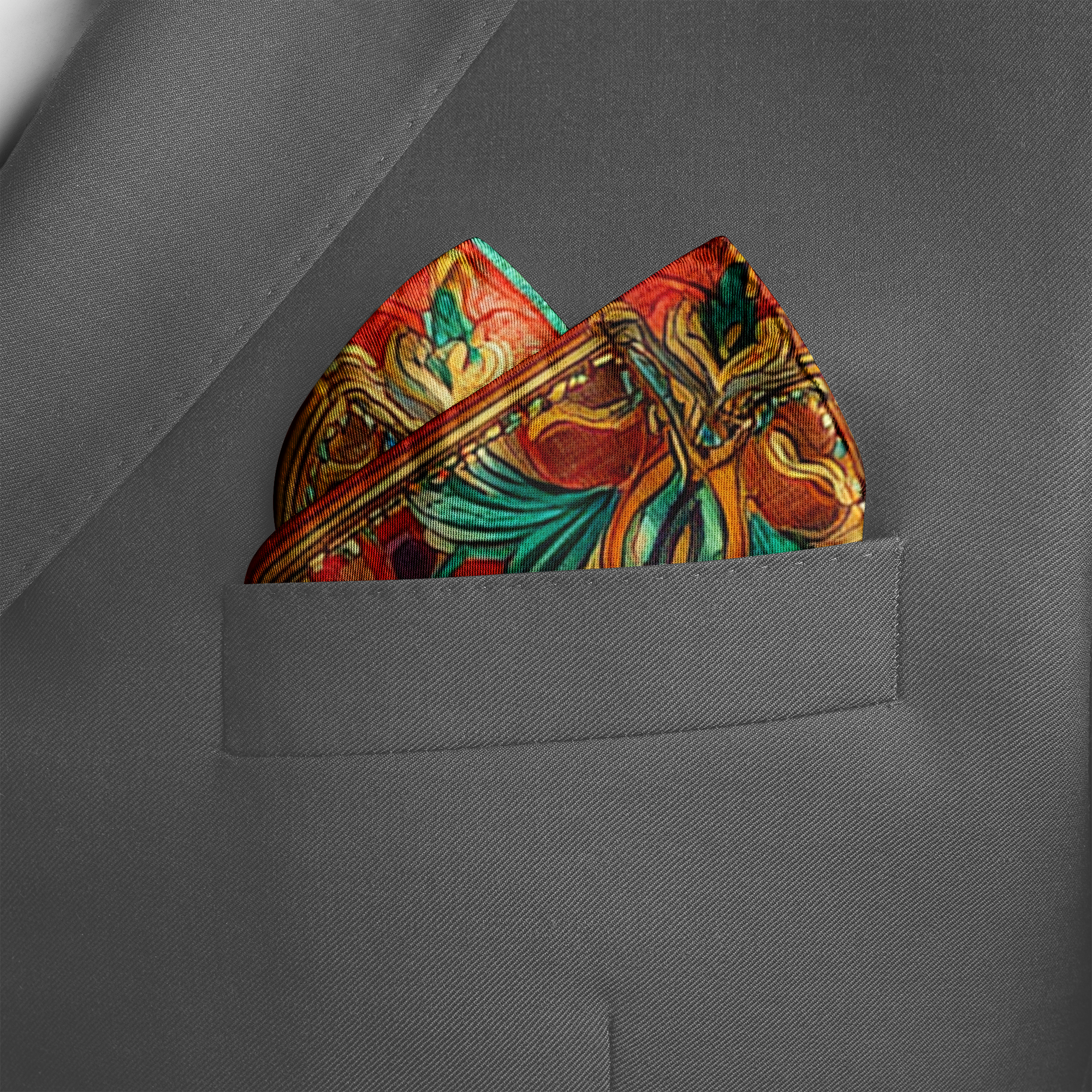 ALHAMBRA SILK POCKET SQUARE