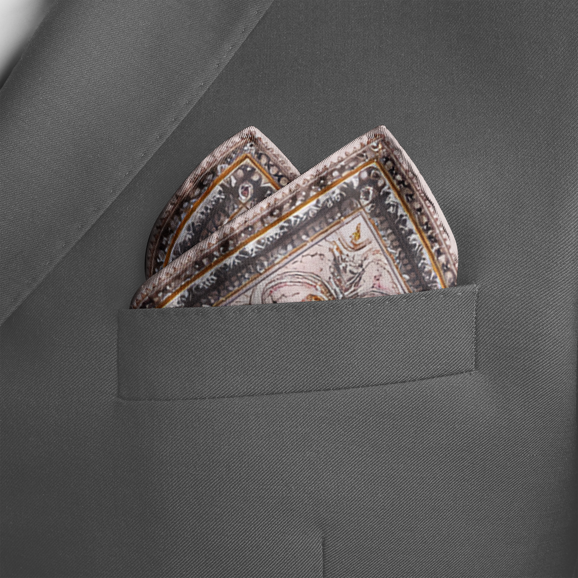 CELESTIA SILK POCKET SQUARE