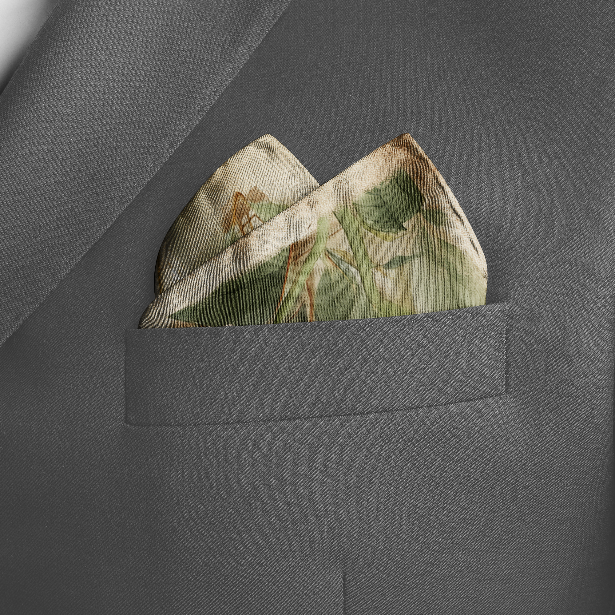 ROSELURE SILK POCKET SQUARE