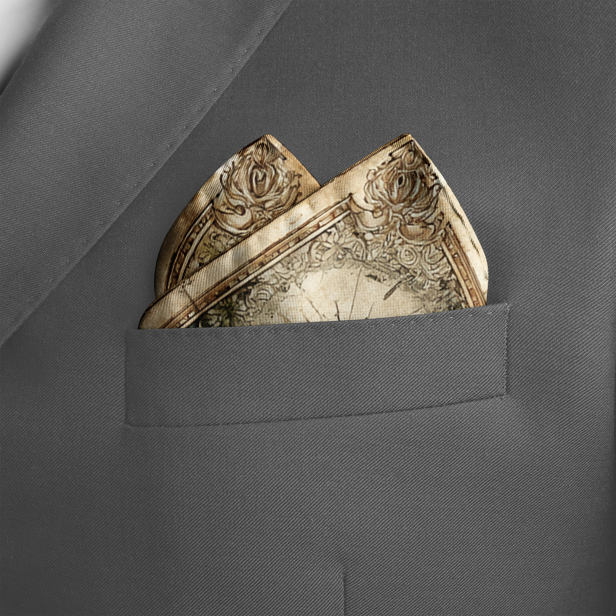 AZURALIS SILK POCKET SQUARE