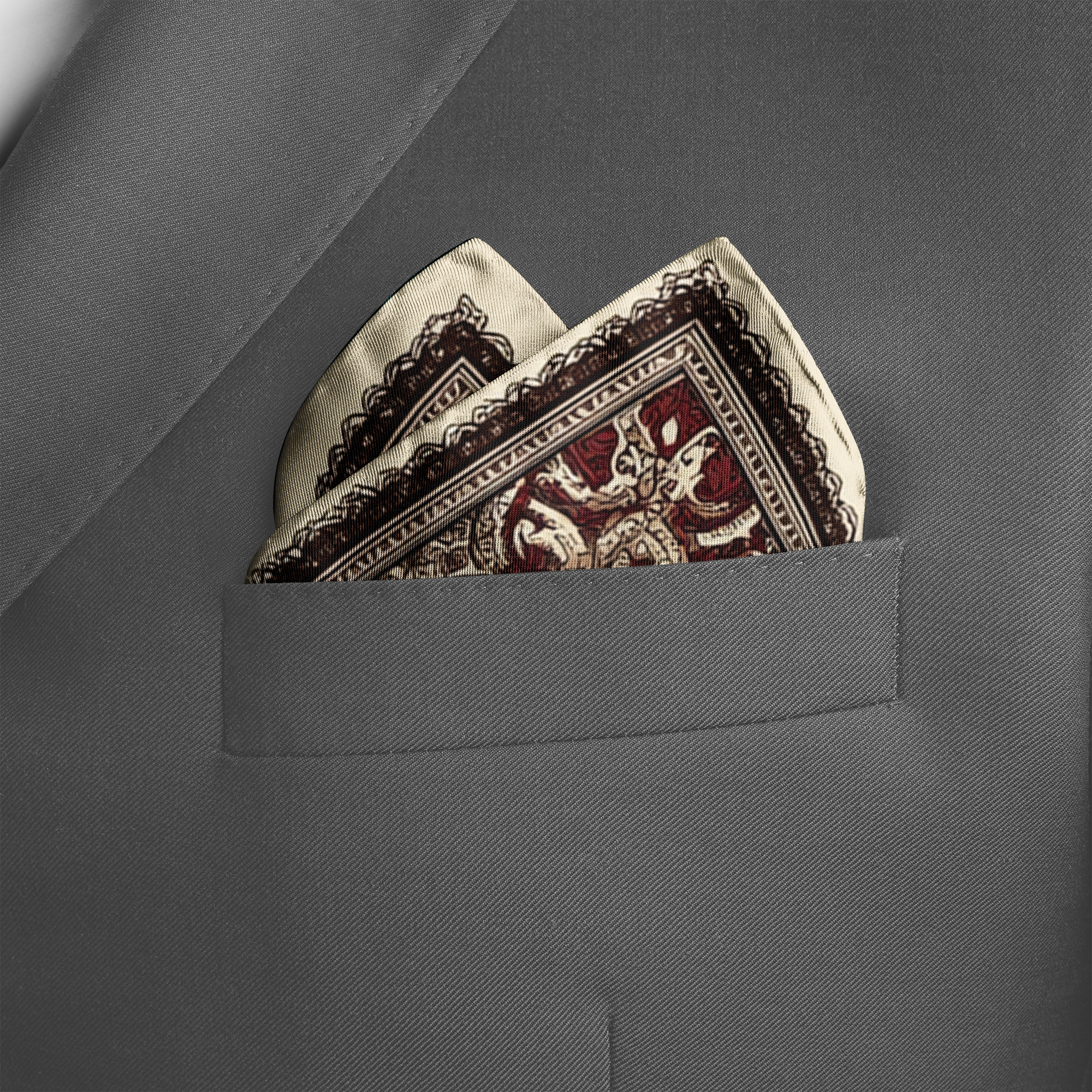 BAHAR SILK POCKET SQUARE