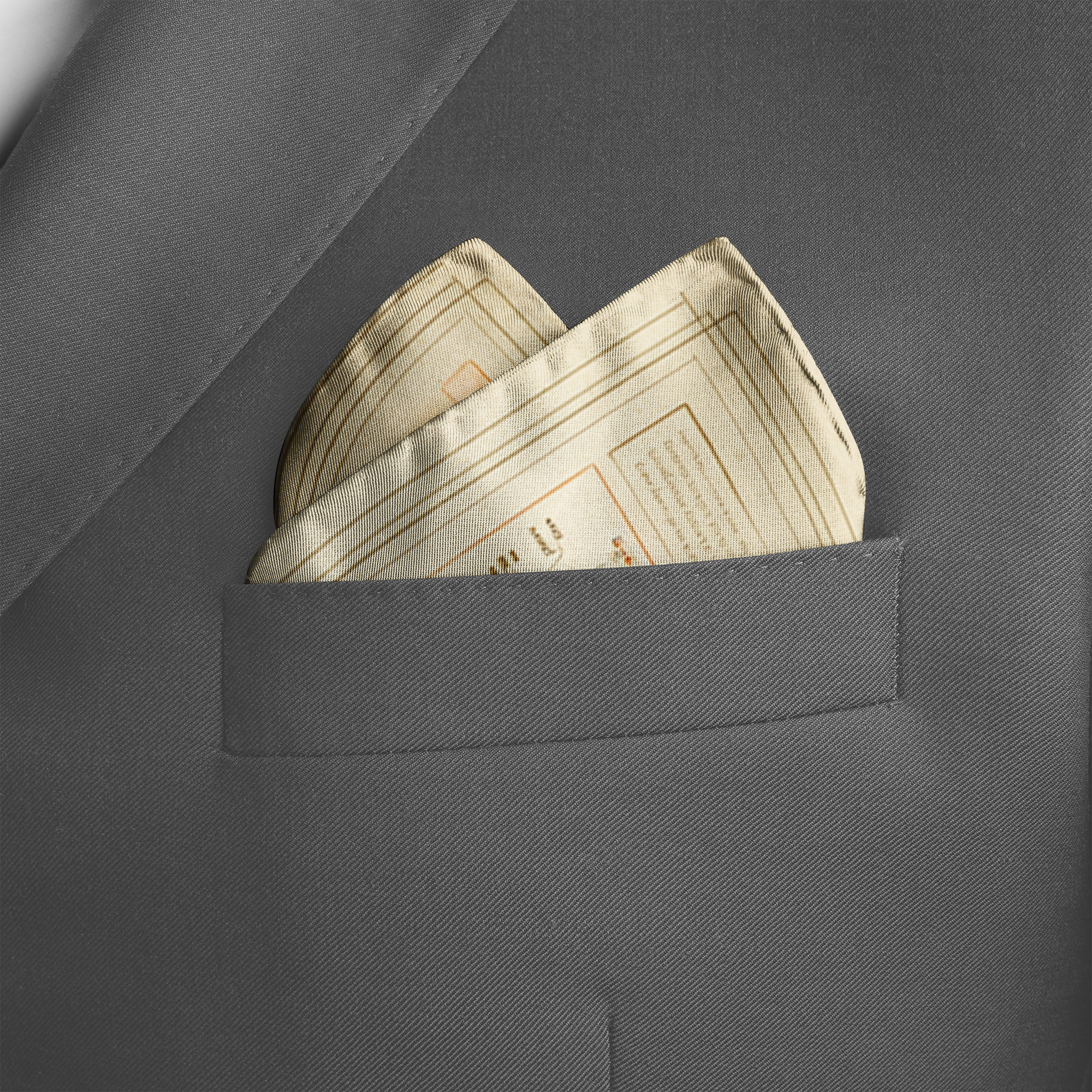 HERBARIUM SILK POCKET SQUARE
