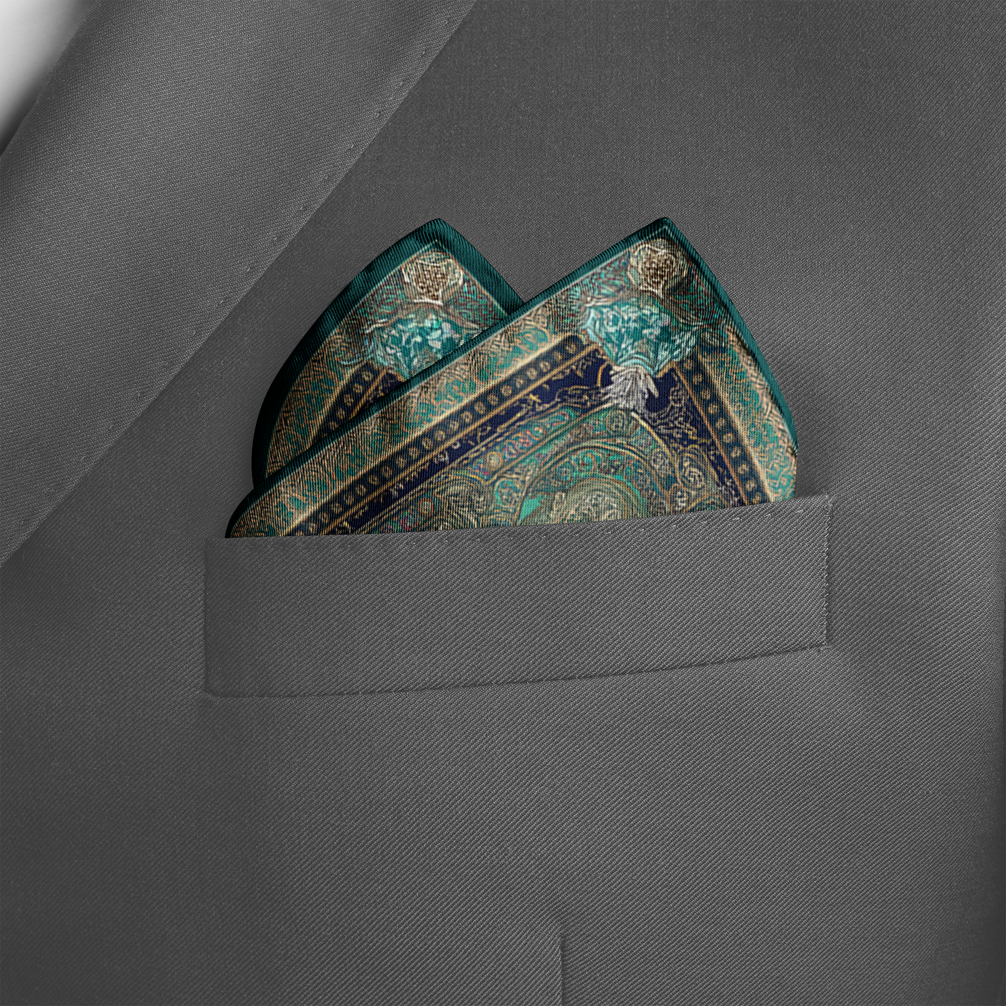 SELENE SILK POCKET SQUARE