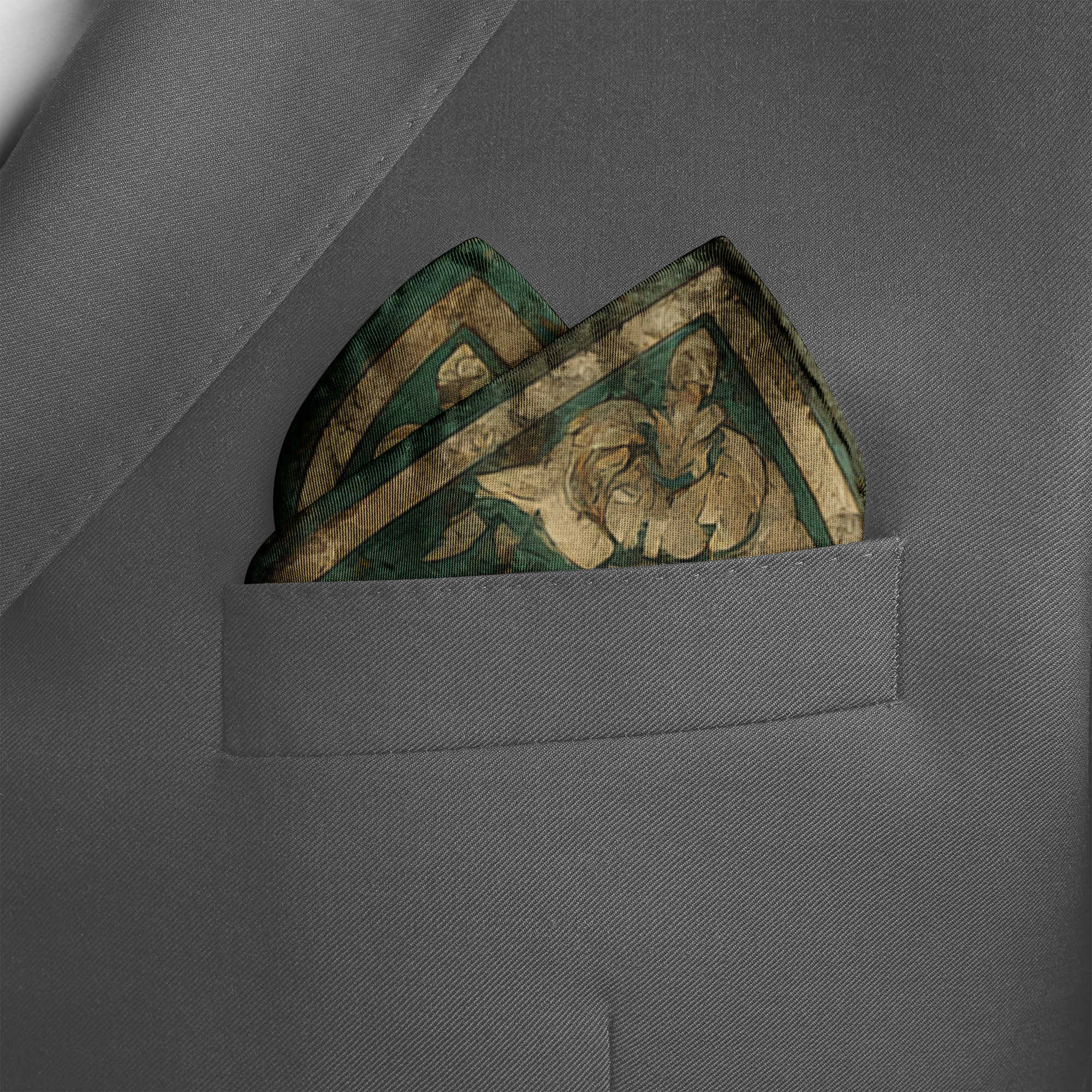 SOLEIL SILK POCKET SQUARE
