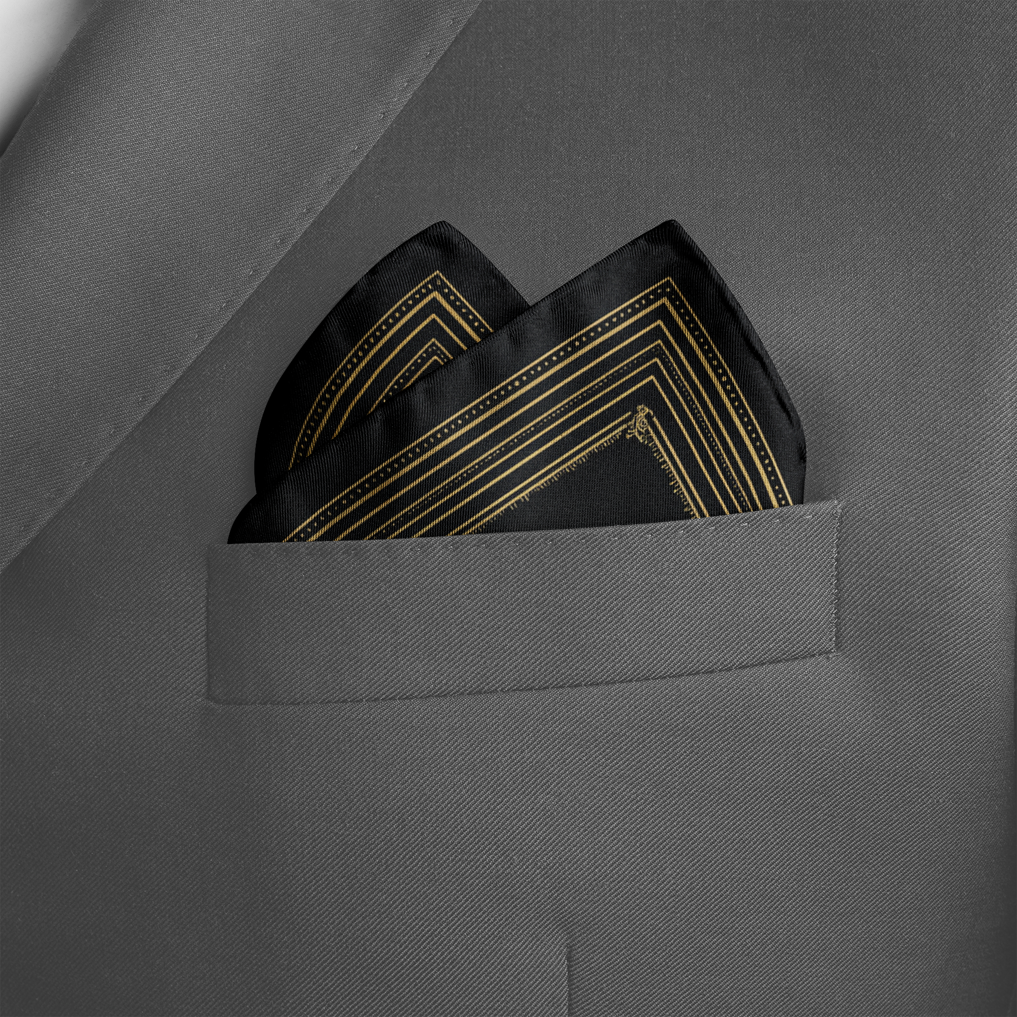COGMIND SILK POCKET SQUARE