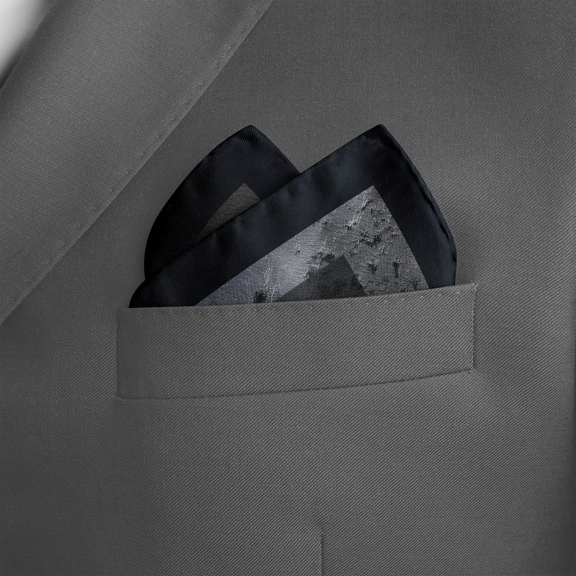 FRACTIX SILK POCKET SQUARE