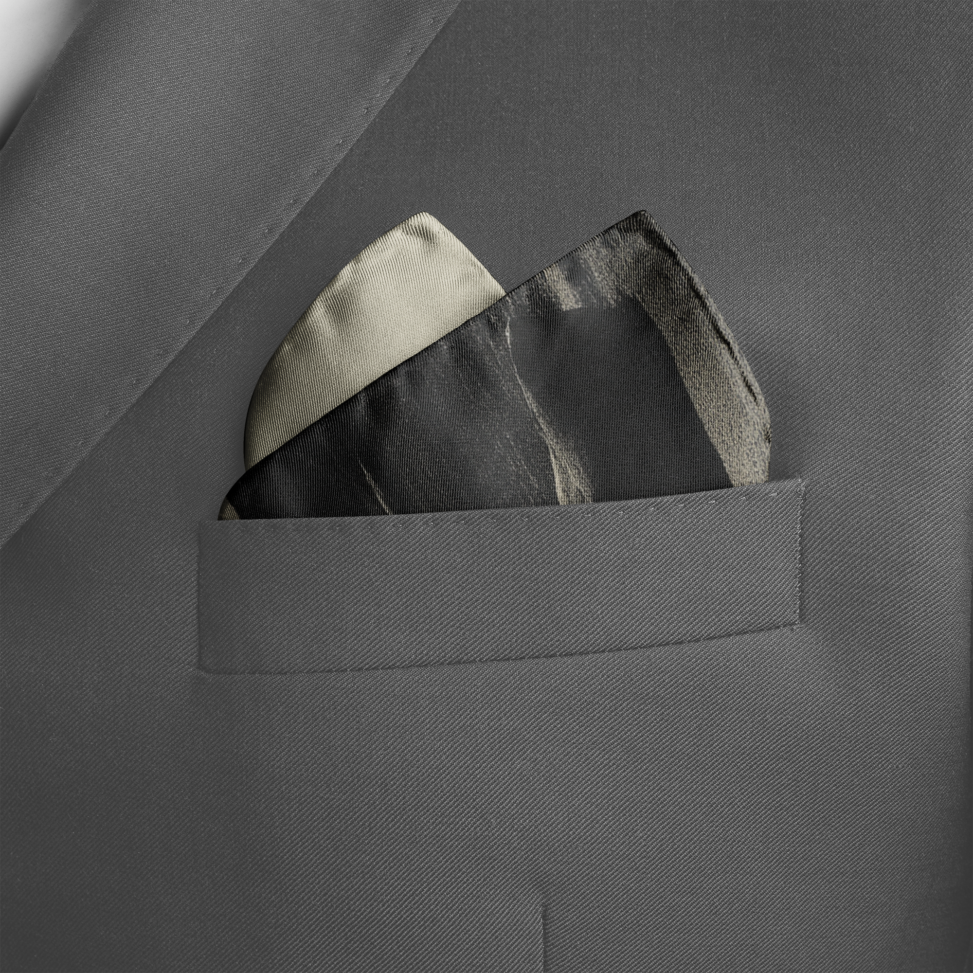 HORIZEN SILK POCKET SQUARE