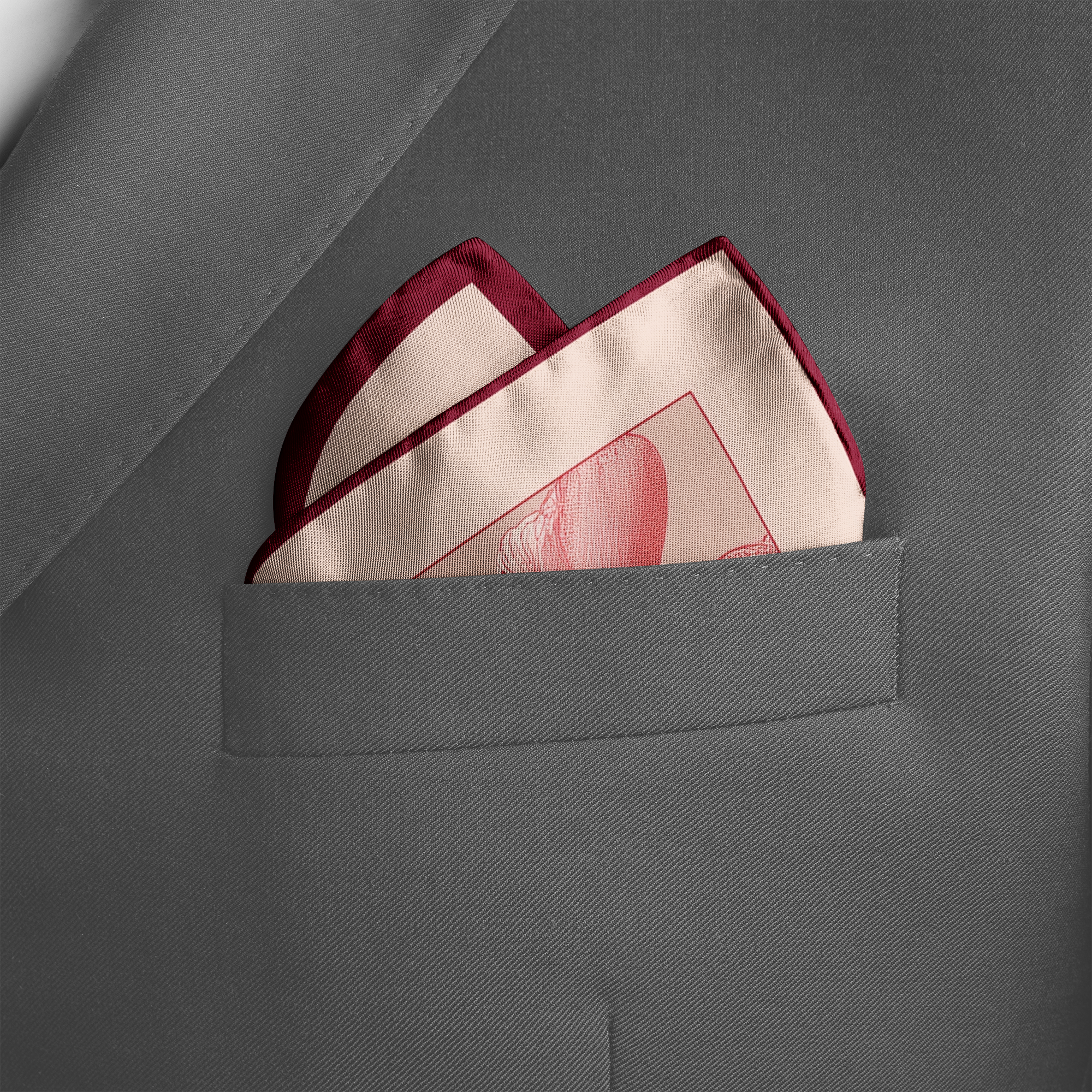 LYCHEORA SILK POCKET SQUARE