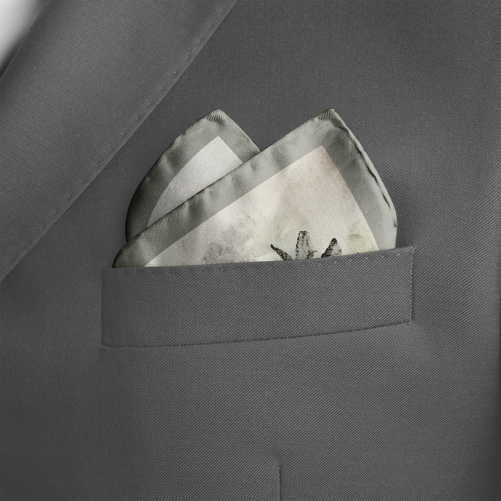ANTIQUE ROSE SILK POCKET SQUARE
