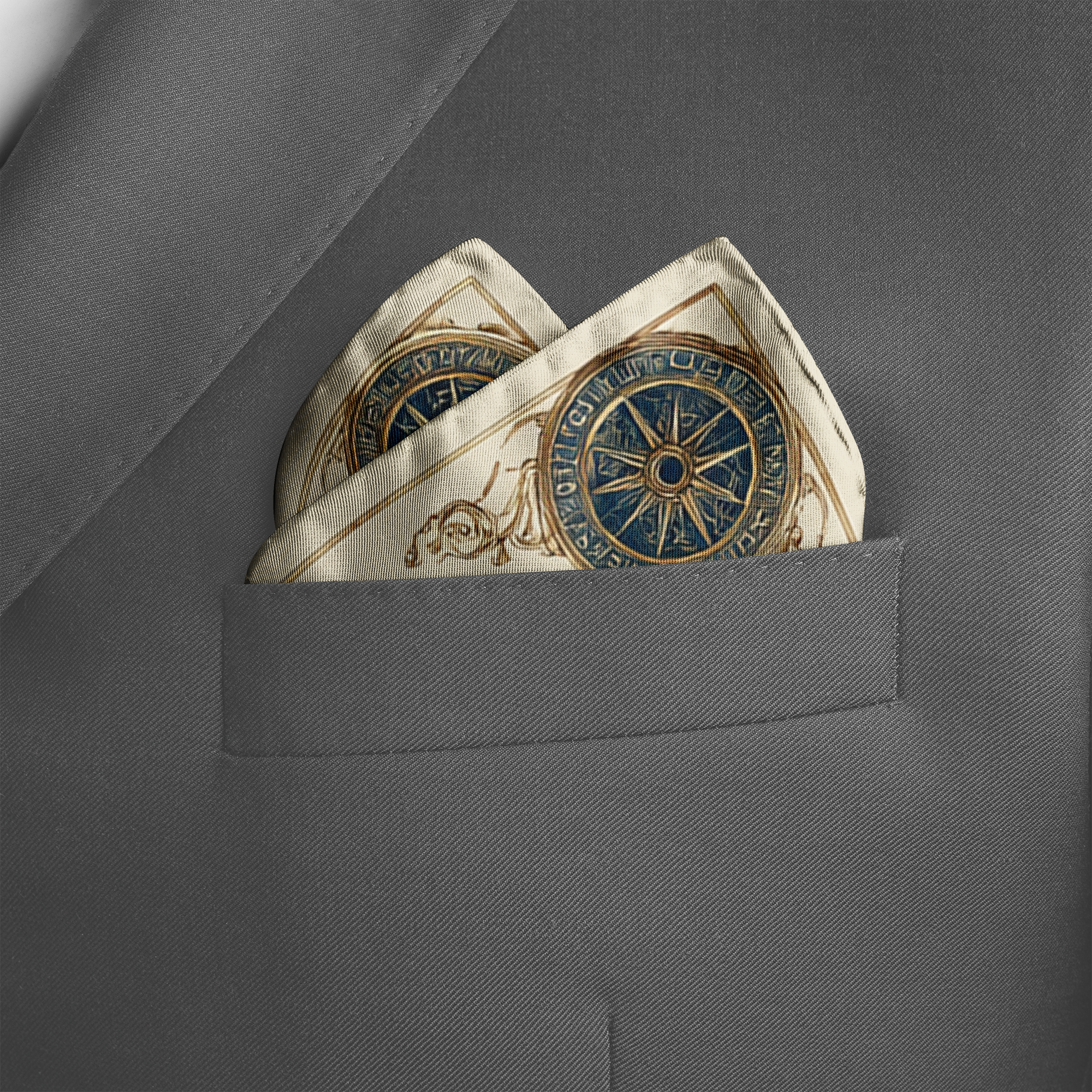 CORALIS SILK POCKET SQUARE