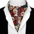 FLORENTINE ROUGE SILK ASCOT – PREMIUM COLLECTION