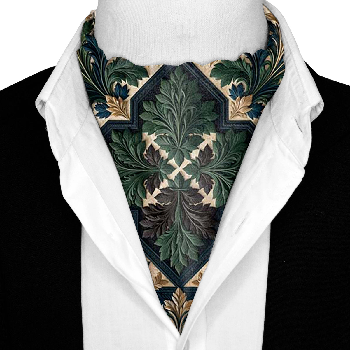 FOLIAGE ACANTHUS SILK ASCOT – PREMIUM COLLECTION