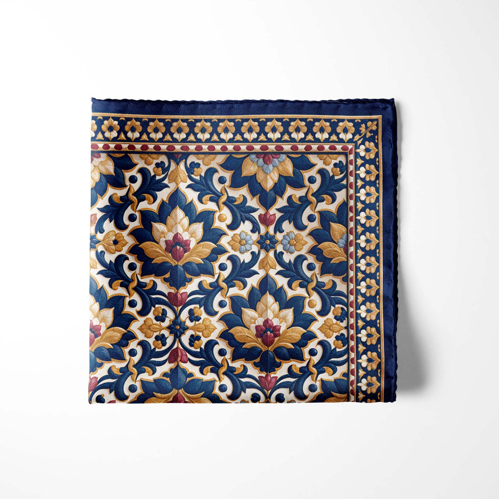 GILDED ECLIPSE SILK POCKET SQUARE
