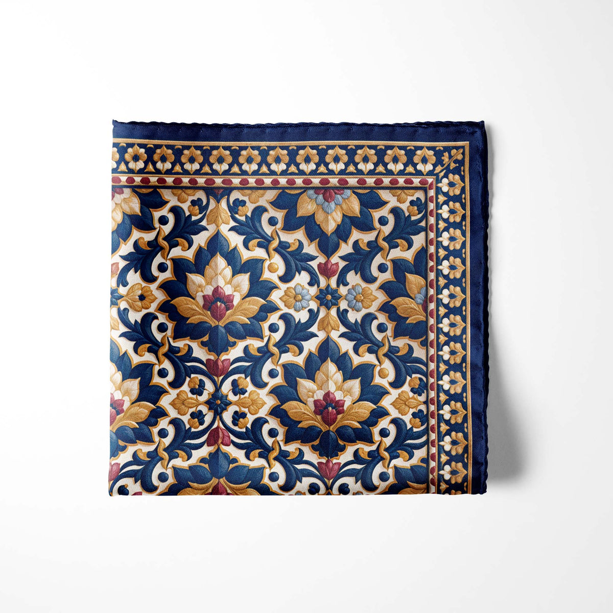 GILDED ECLIPSE SILK POCKET SQUARE