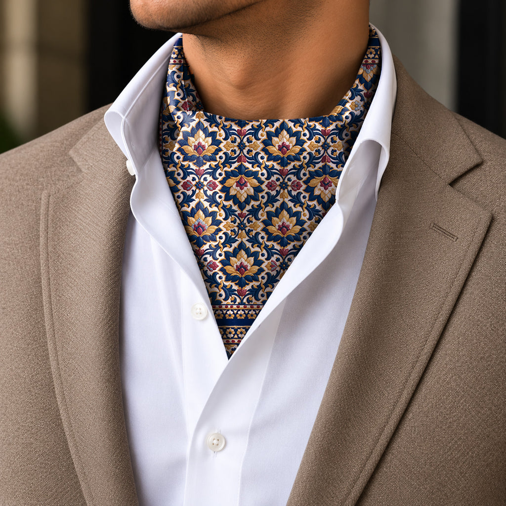GILDED ECLIPSE SILK ASCOT – PREMIUM COLLECTION