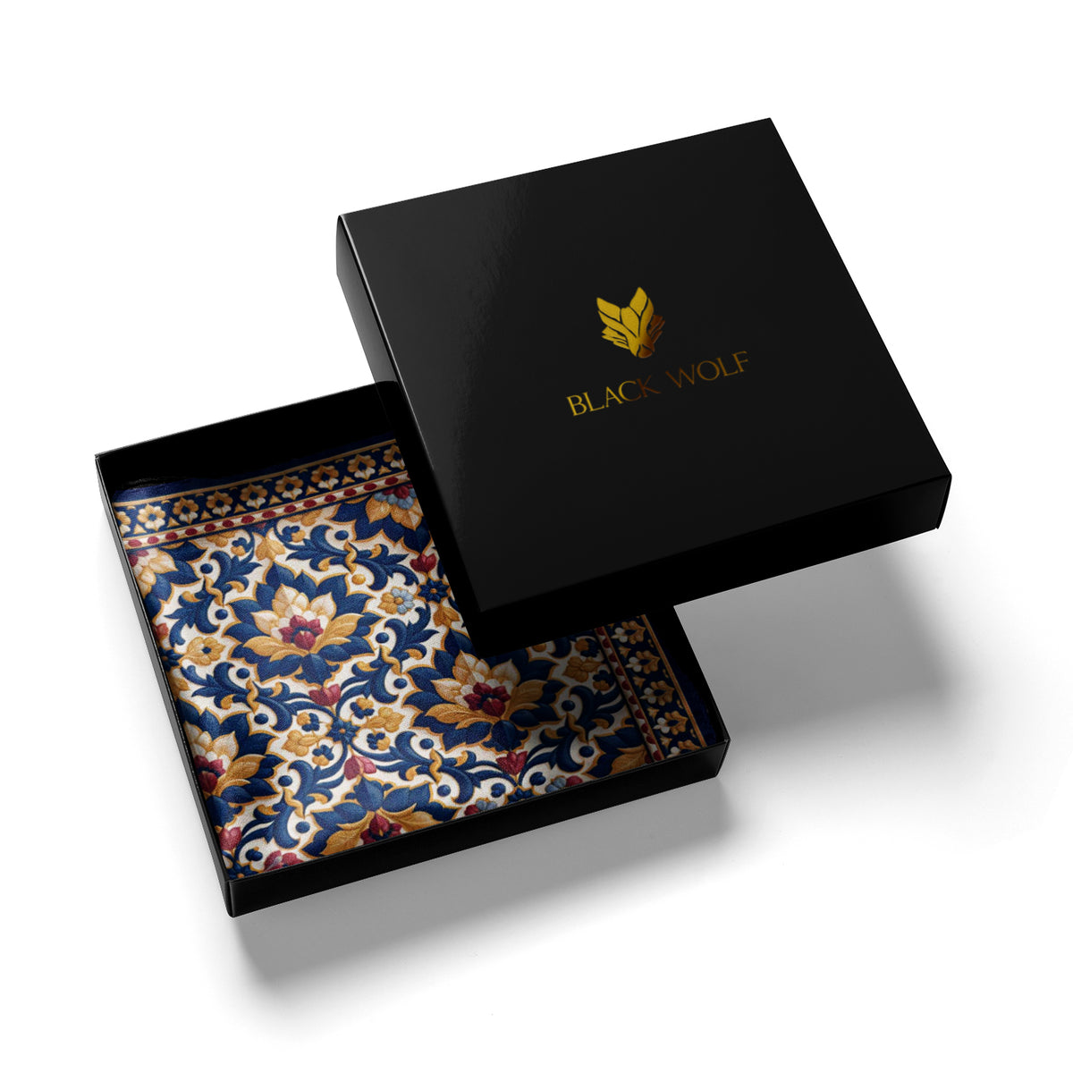 GILDED ECLIPSE SILK POCKET SQUARE