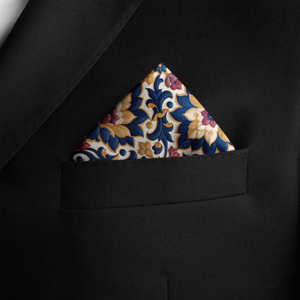 GILDED ECLIPSE SILK POCKET SQUARE