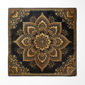 GOLDEN LOTUS SILK POCKET SQUARE