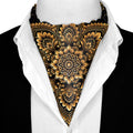 GOLDEN LOTUS SILK ASCOT – PREMIUM COLLECTION