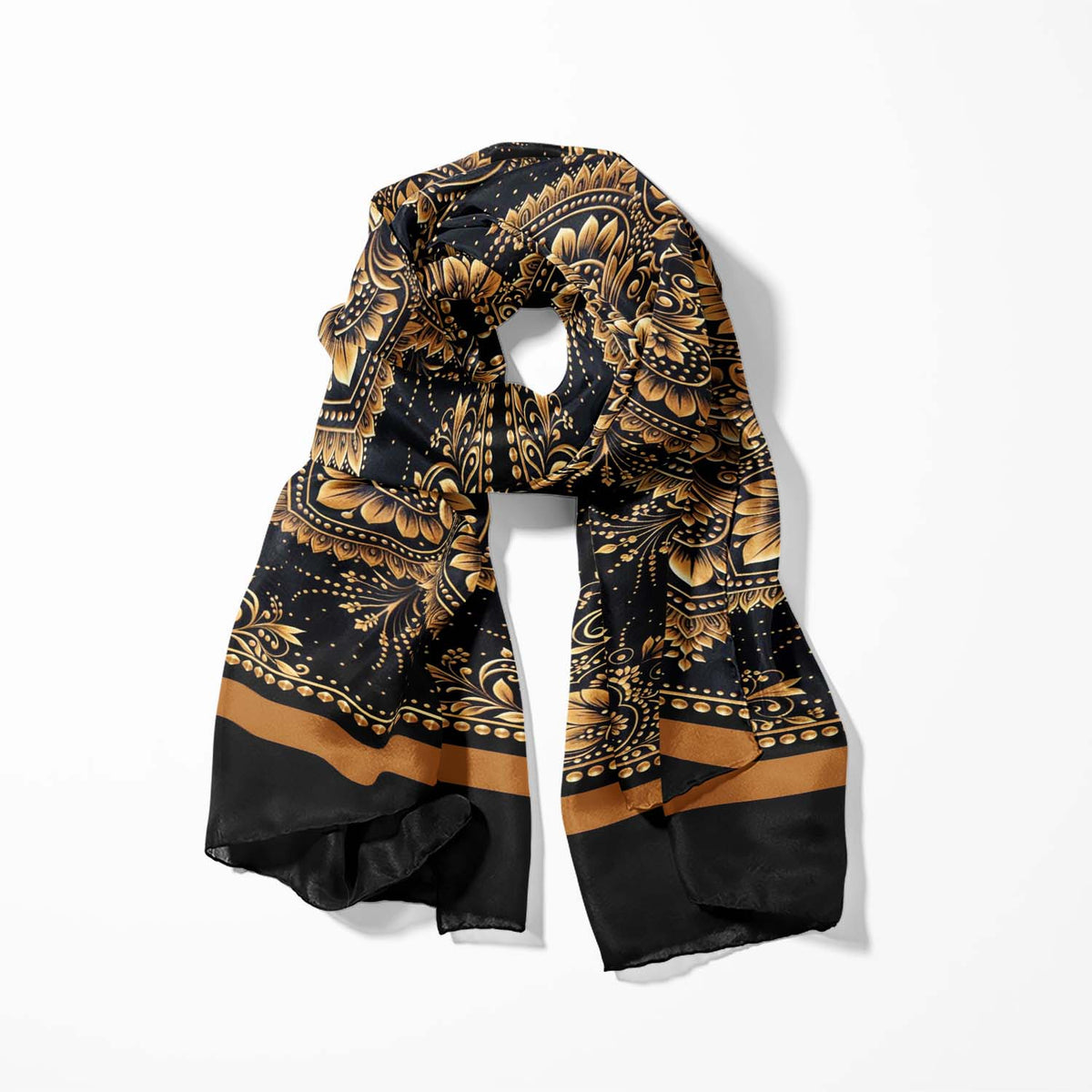 GOLDEN LOTUS MEN SCARF - PREMIUM COLLECTION