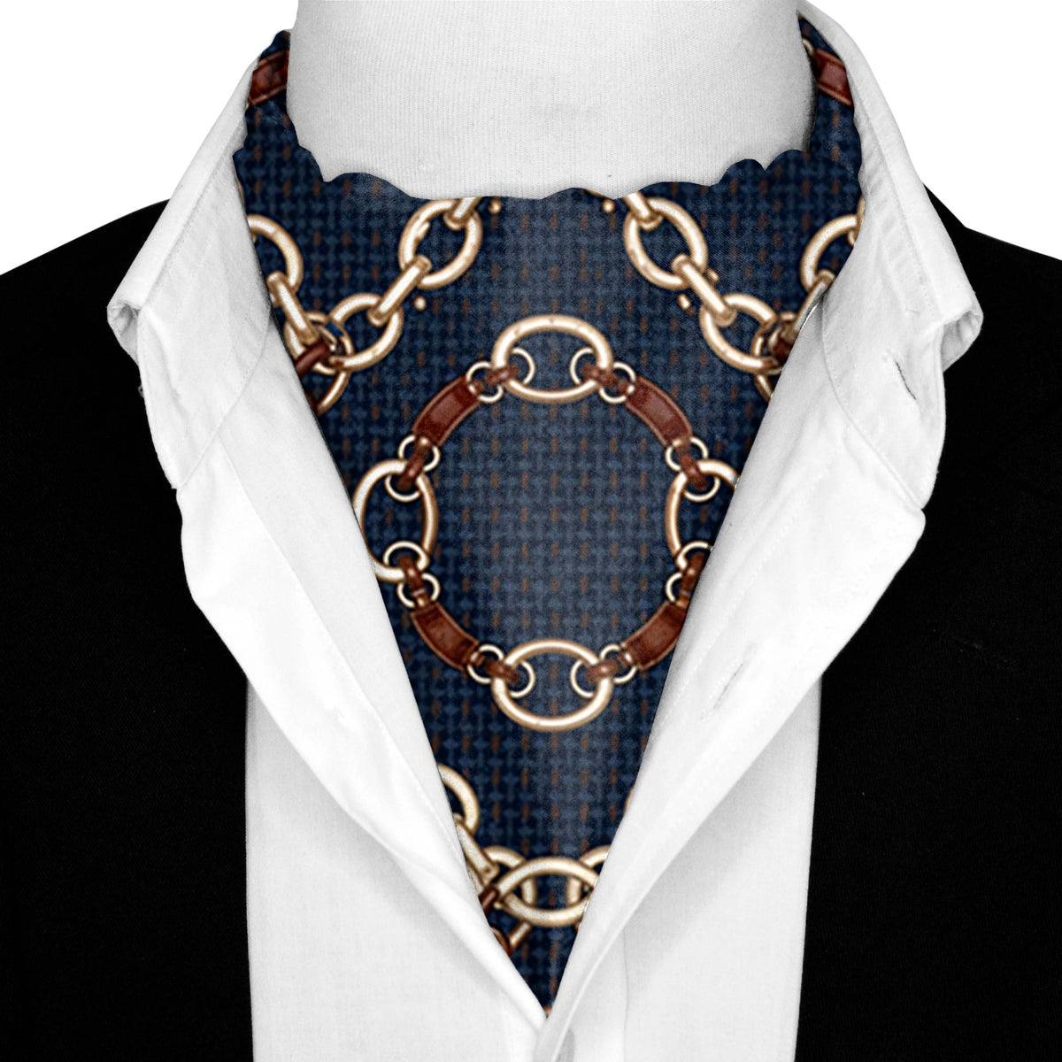 HERITAGE CHAIN SILK ASCOT – PREMIUM COLLECTION