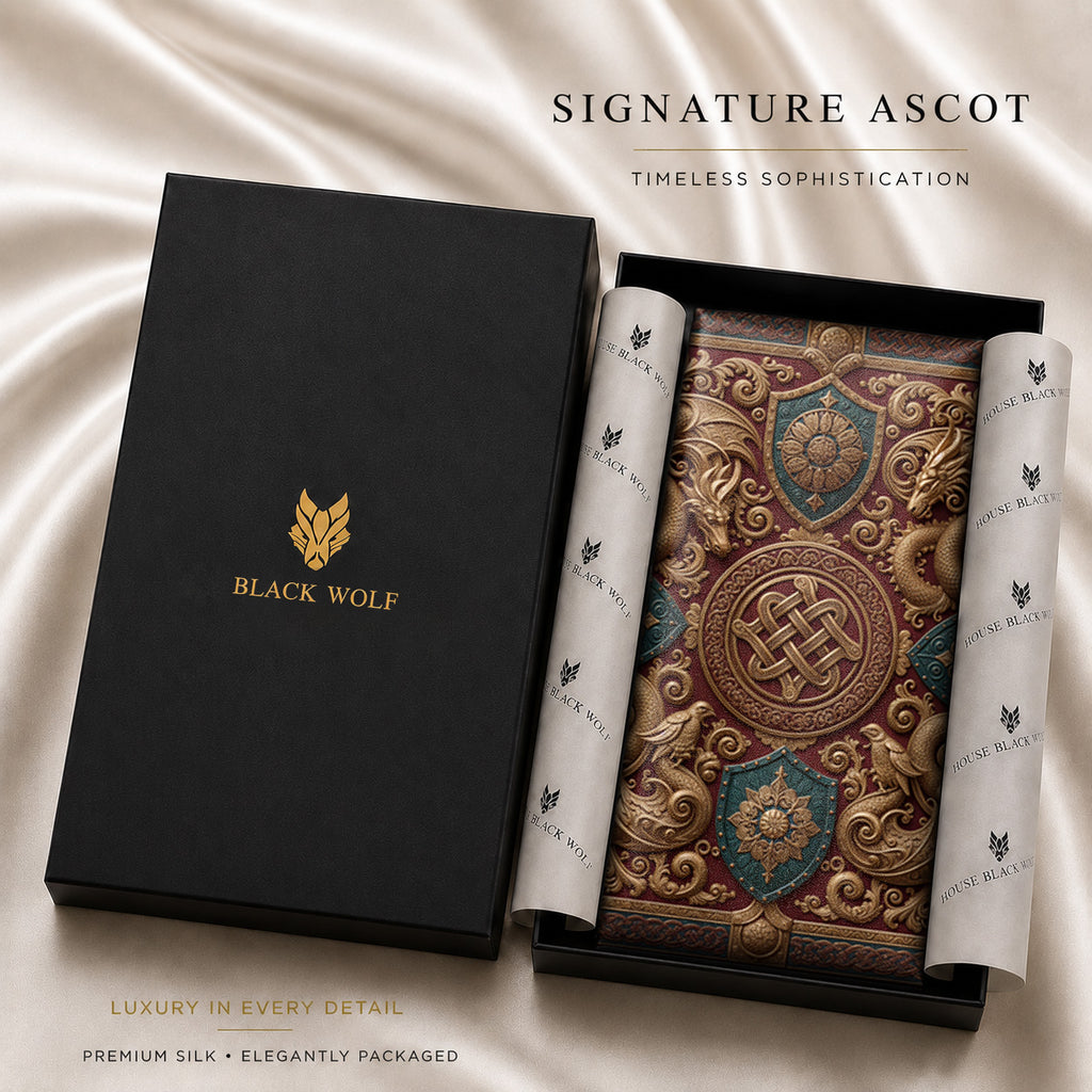 IMPERIAL DRAGON SILK ASCOT – PREMIUM COLLECTION