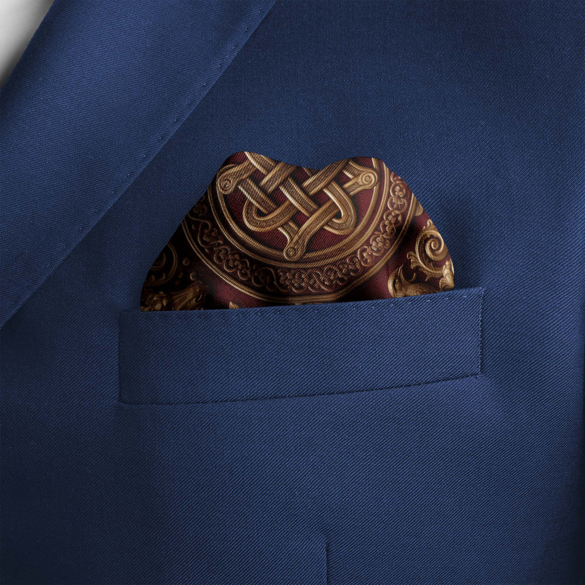 IMPERIAL DRAGON SILK POCKET SQUARE