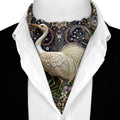 IVORY CRANE SILK ASCOT – PREMIUM COLLECTION