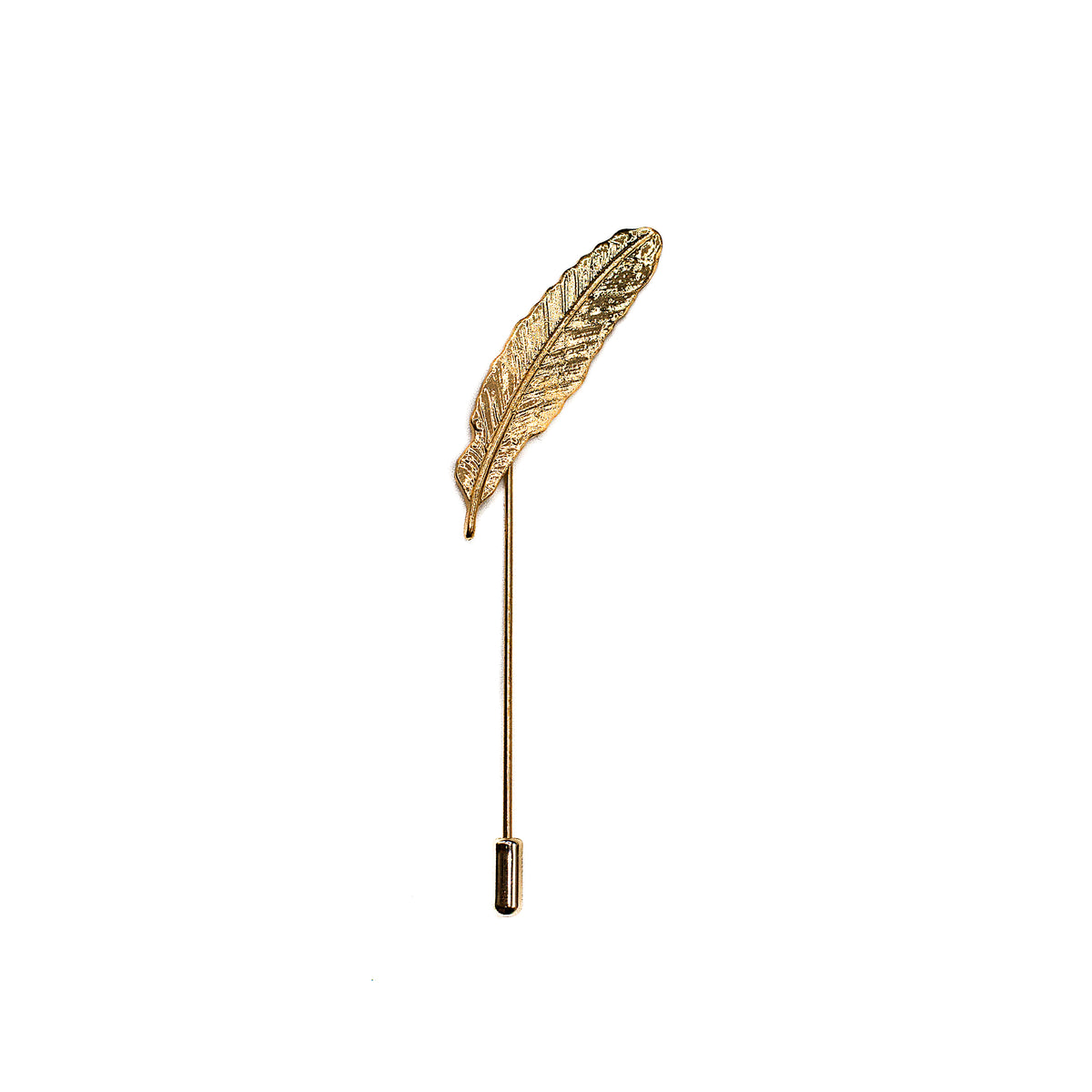 GOLDEN ROYAL LEAF BROOCH