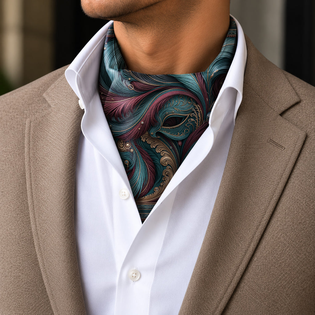 MAJESTIC PLUME SILK ASCOT – PREMIUM COLLECTION