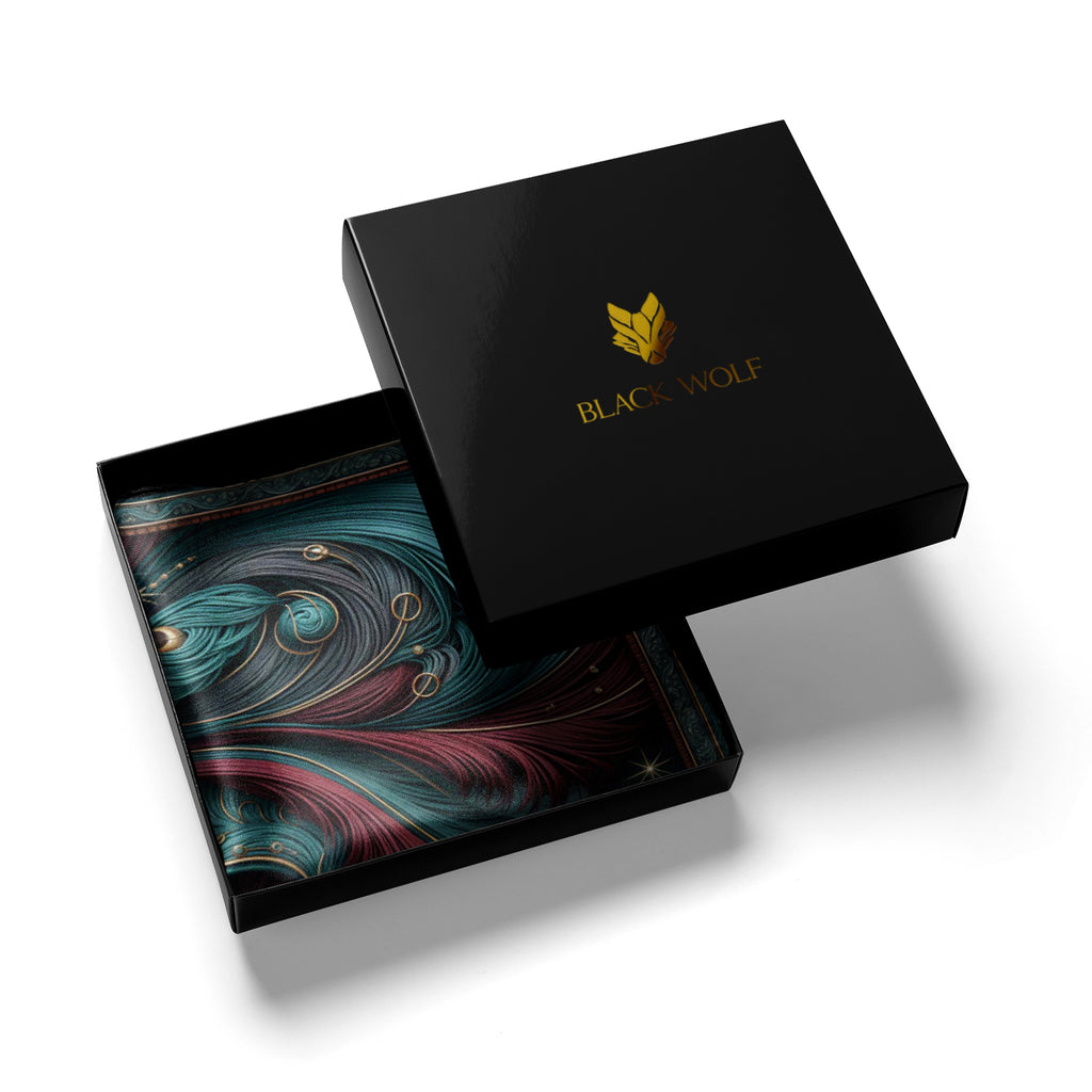 MAJESTIC PLUME SILK POCKET SQUARE