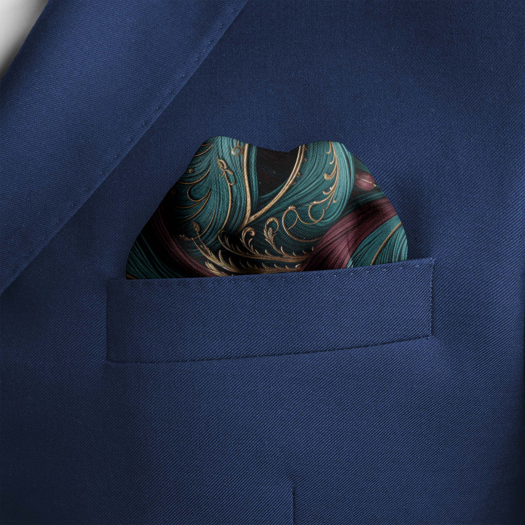 MAJESTIC PLUME SILK POCKET SQUARE