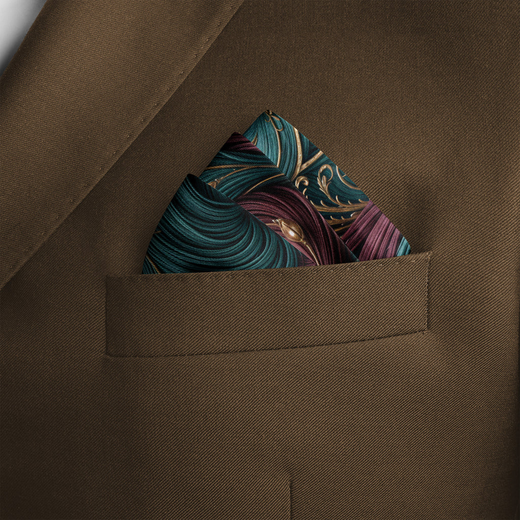 MAJESTIC PLUME SILK POCKET SQUARE