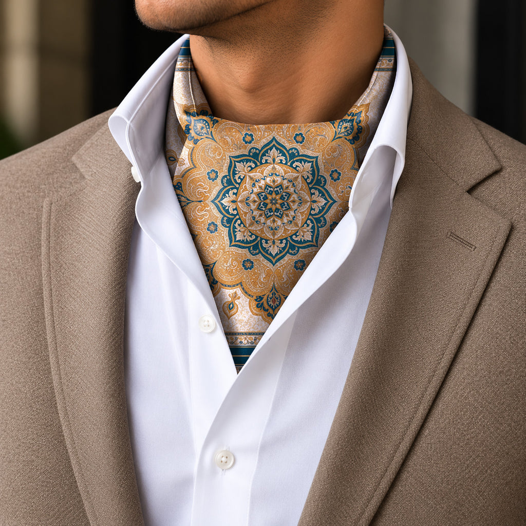 MARRAKESH IVORY SILK ASCOT – PREMIUM COLLECTION